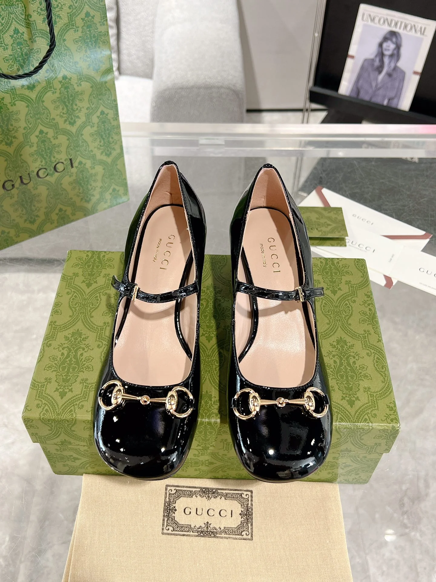 Gucc 26ss chunky heel