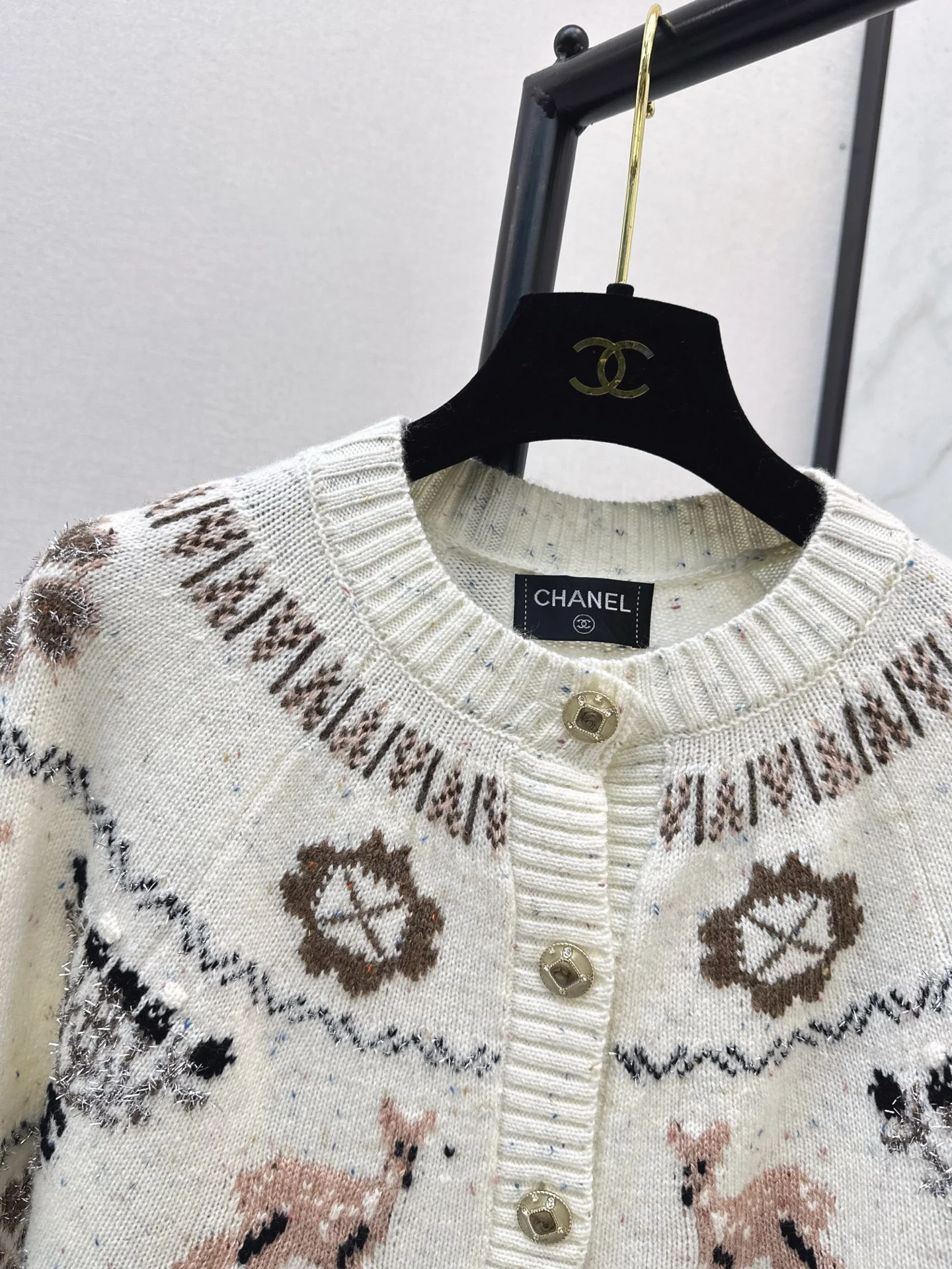 Chan 25fw christmas cardigan