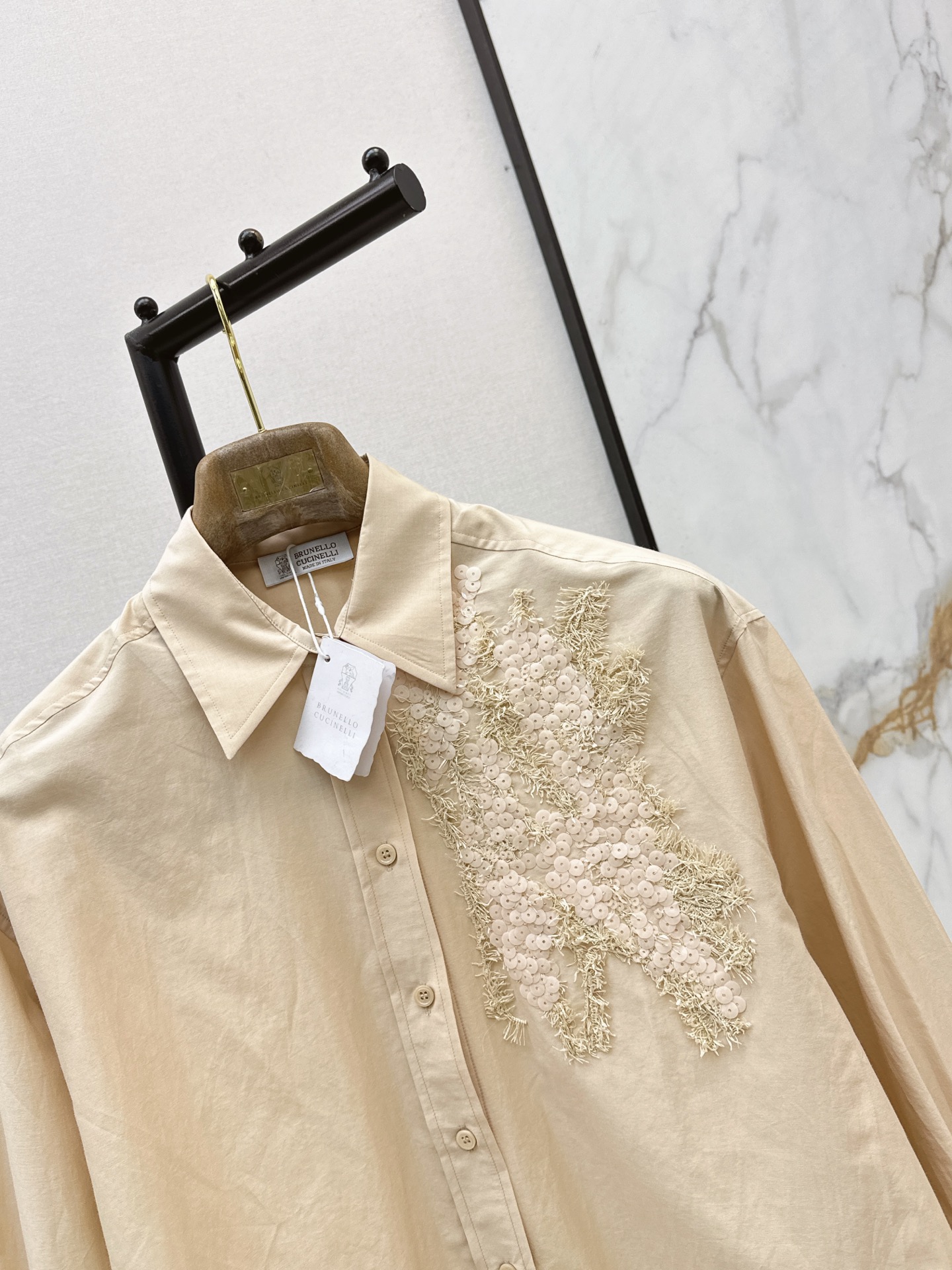 Brun 26ss sequine shirt