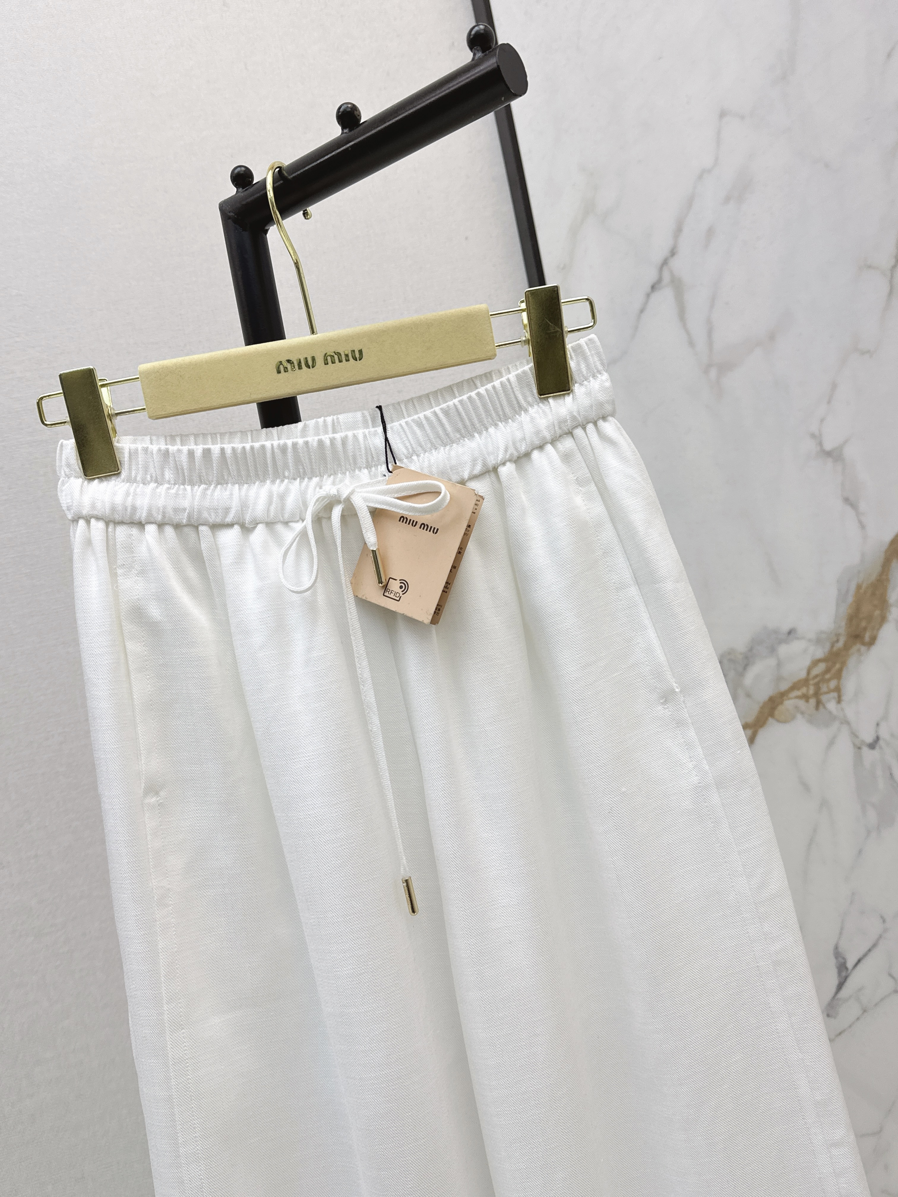 Miu 26ss wide-leg pants
