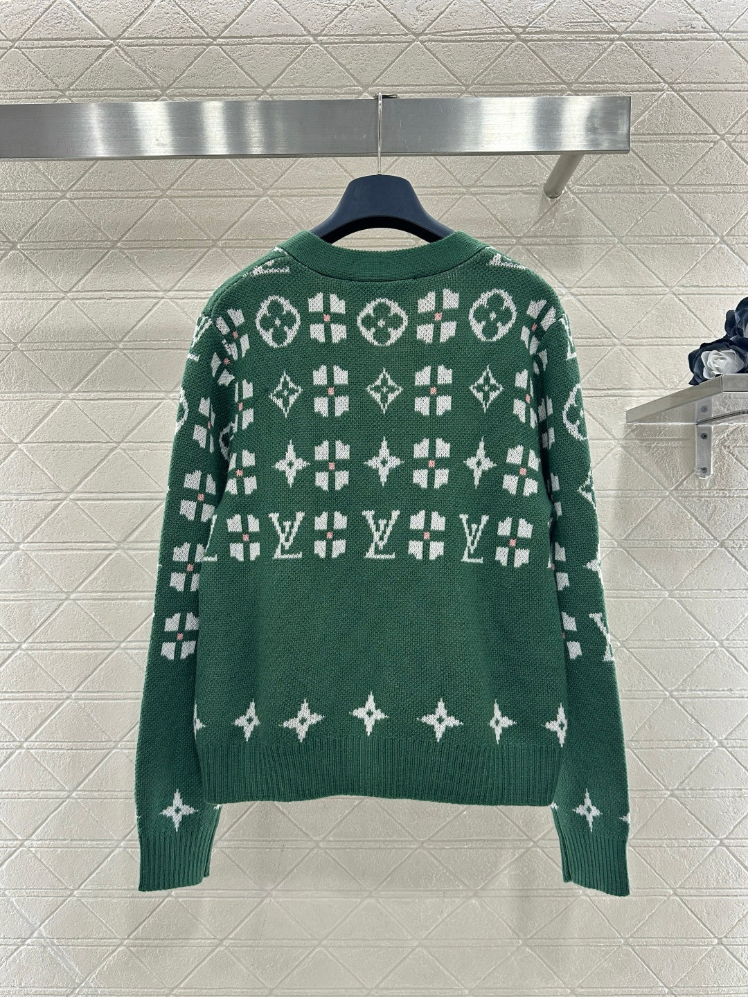 Louis 26ss jacquard knit cardigan