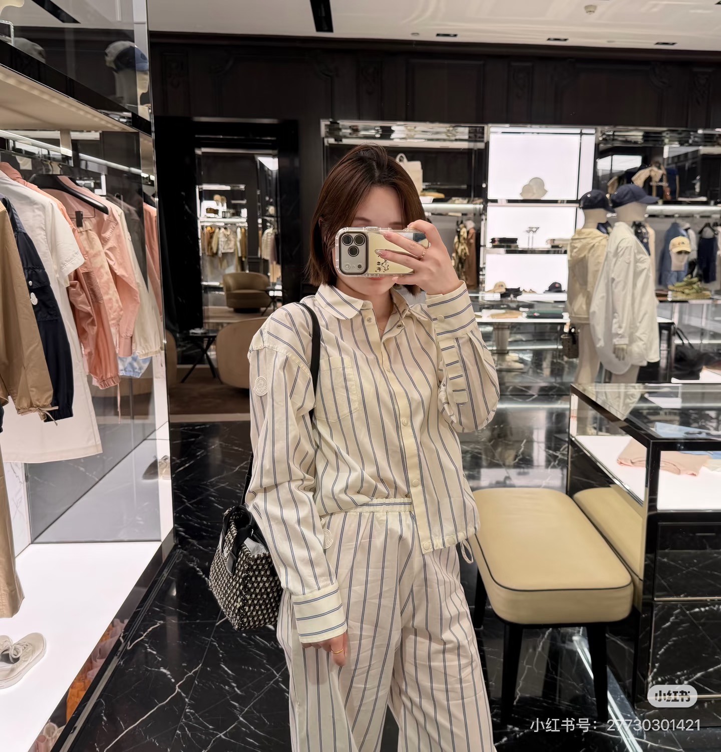 Monc 26ss stripe shirt