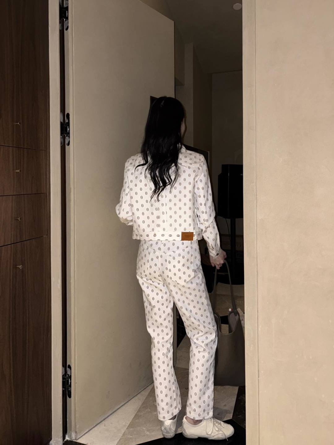 Herm 26ss print jeans