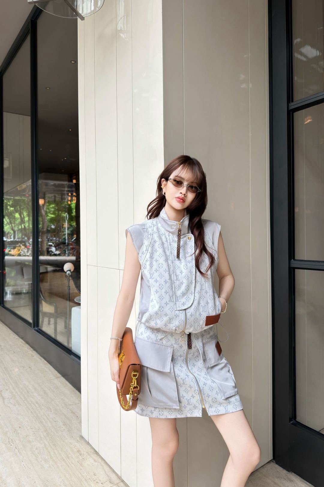 Loui 26ss vest skirt sets