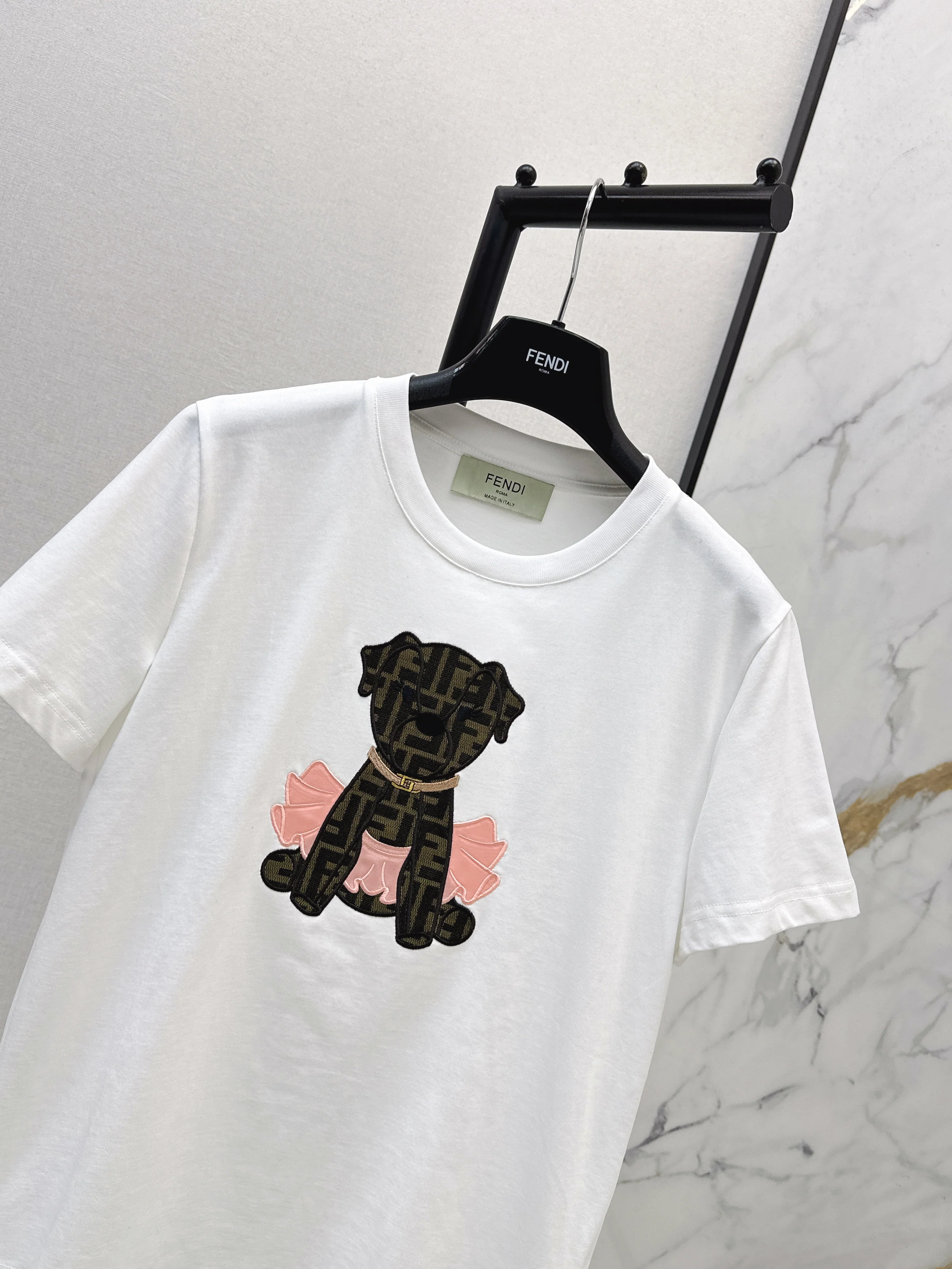 Fend 26ss embroidery t-shirts