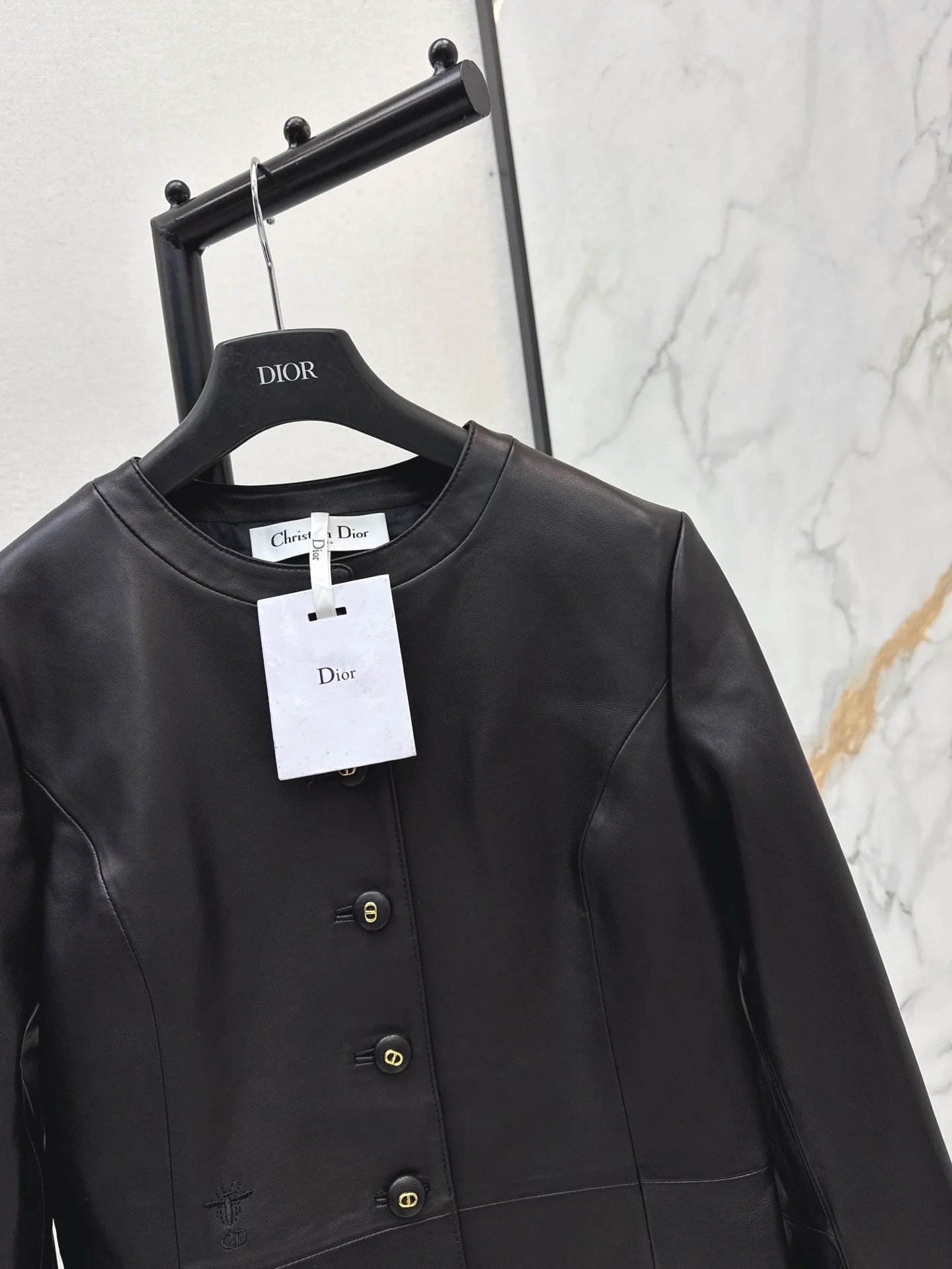 CD 25fw leather jacket