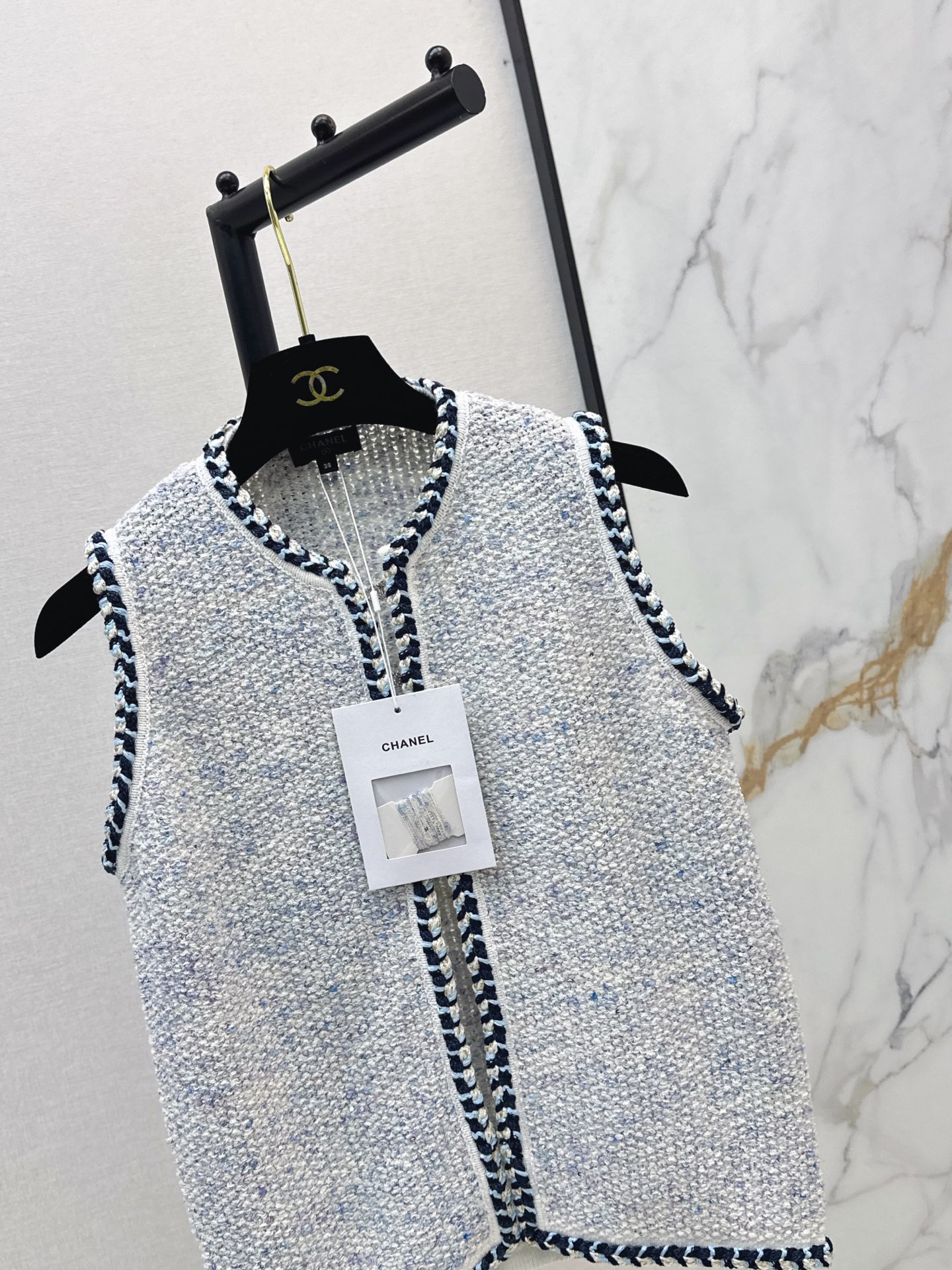 Chan 26ss knit vest jacket