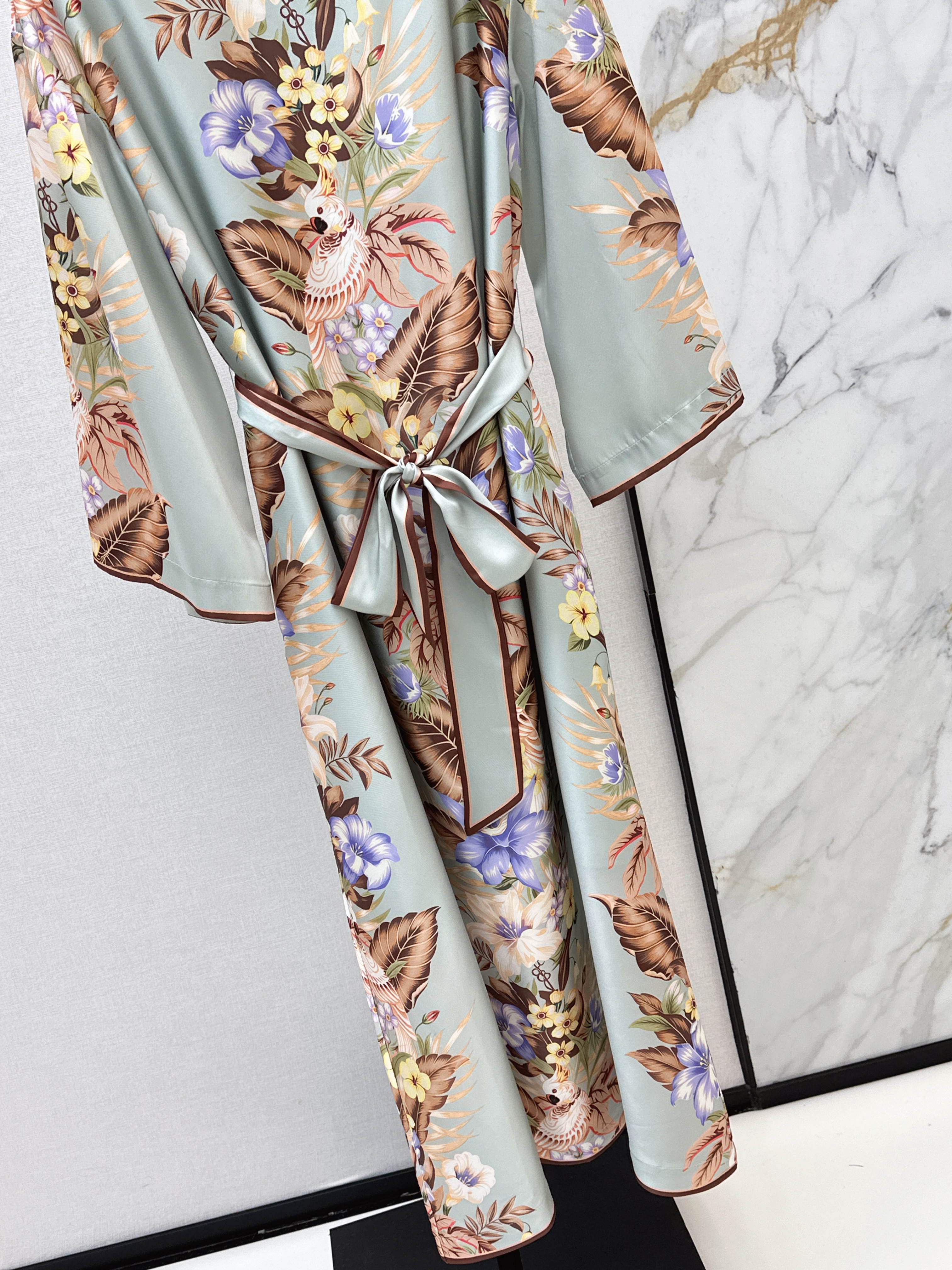 Zimm 26ss print silk dress