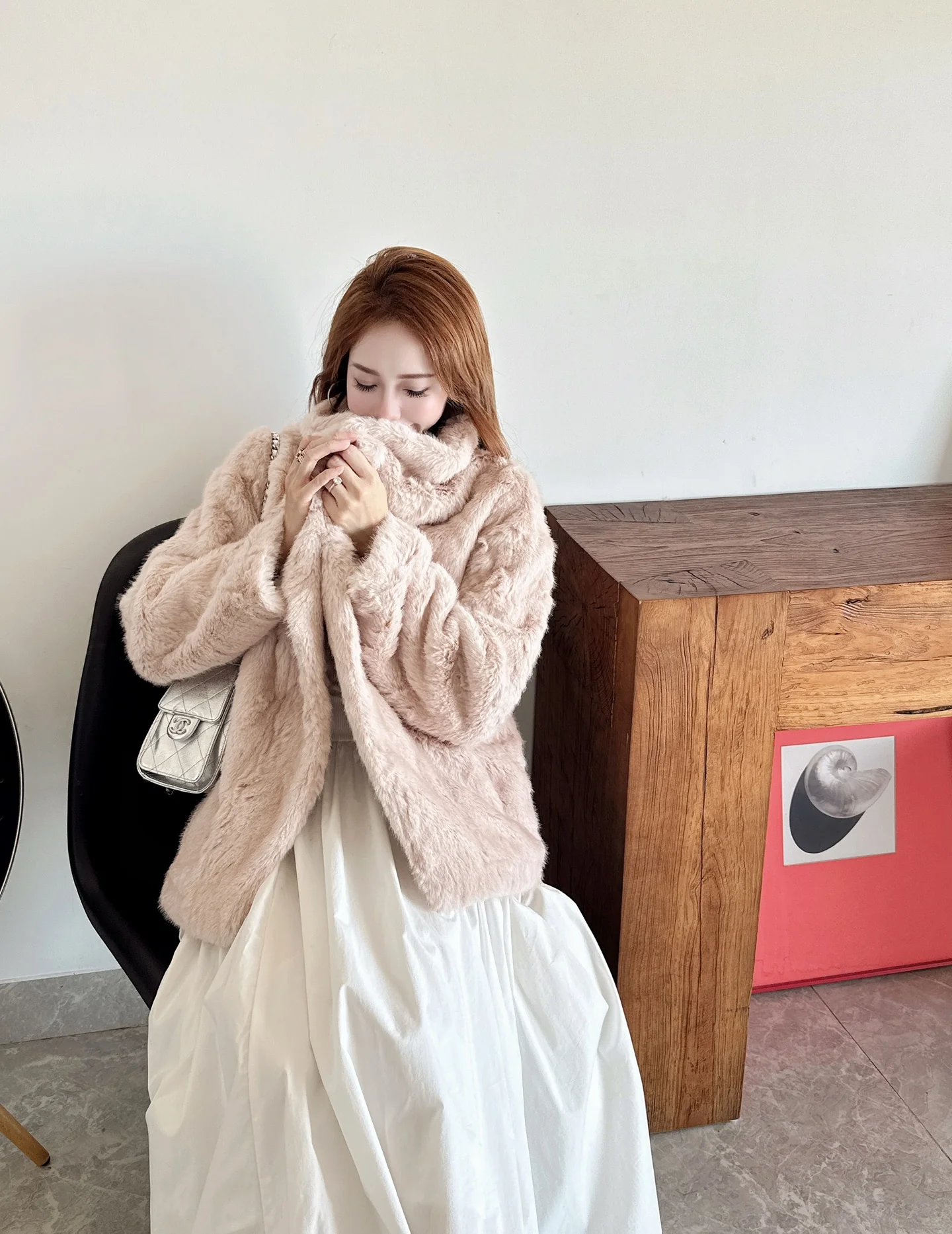 Fend 25fw fur fleece jacket