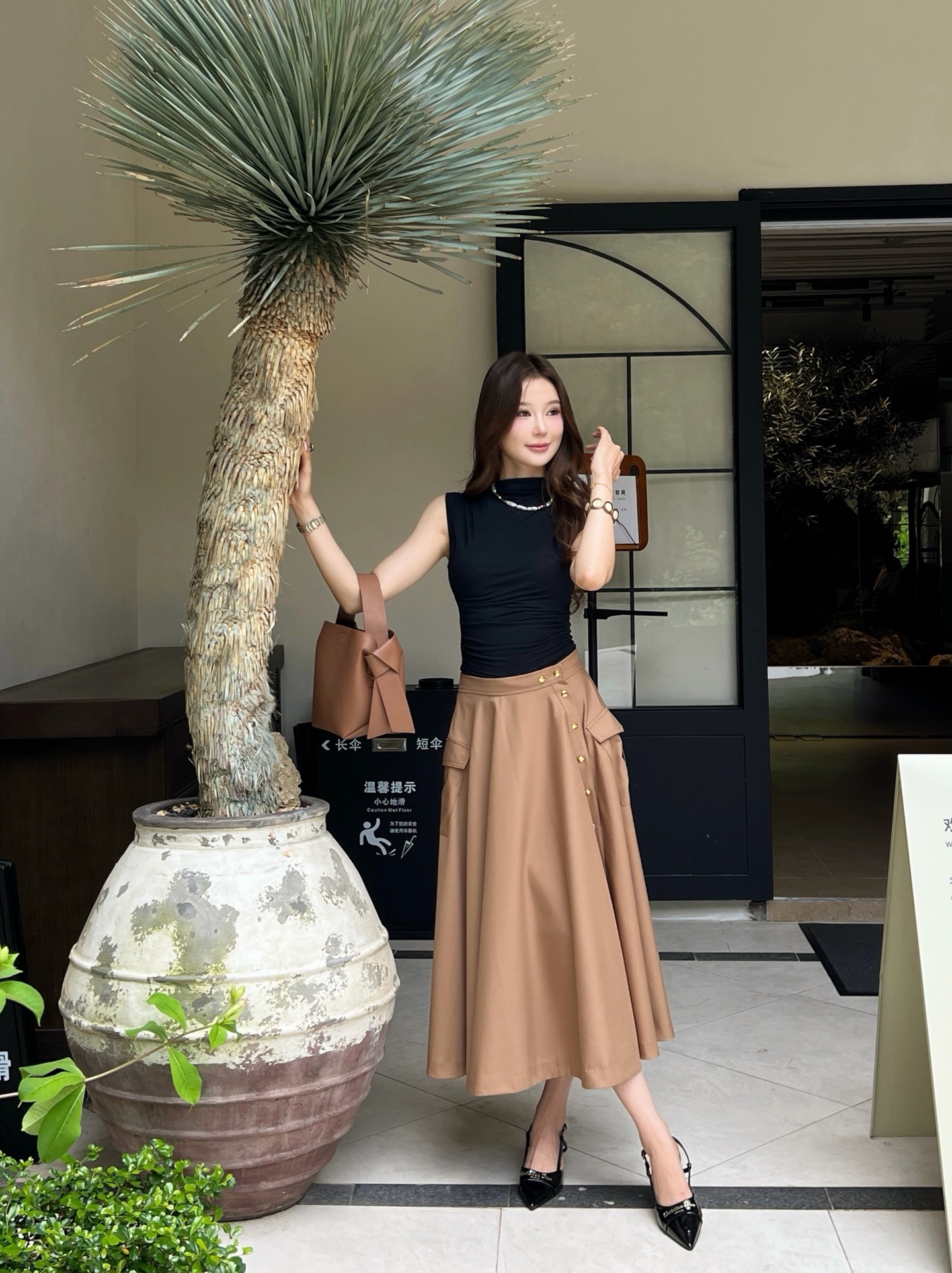 Celi 26ss cargo skirt
