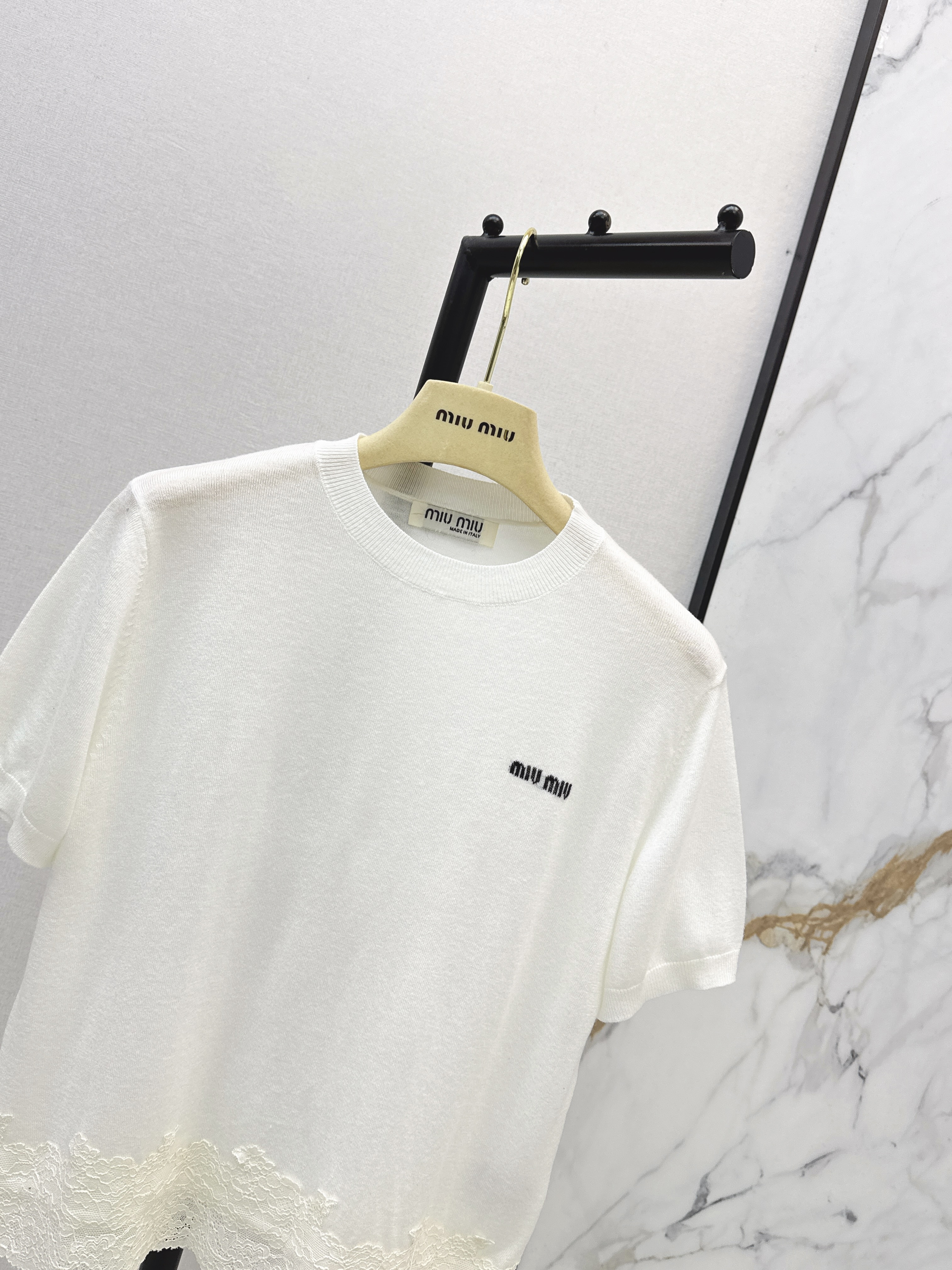 Miu 26ss contract lace knitwear