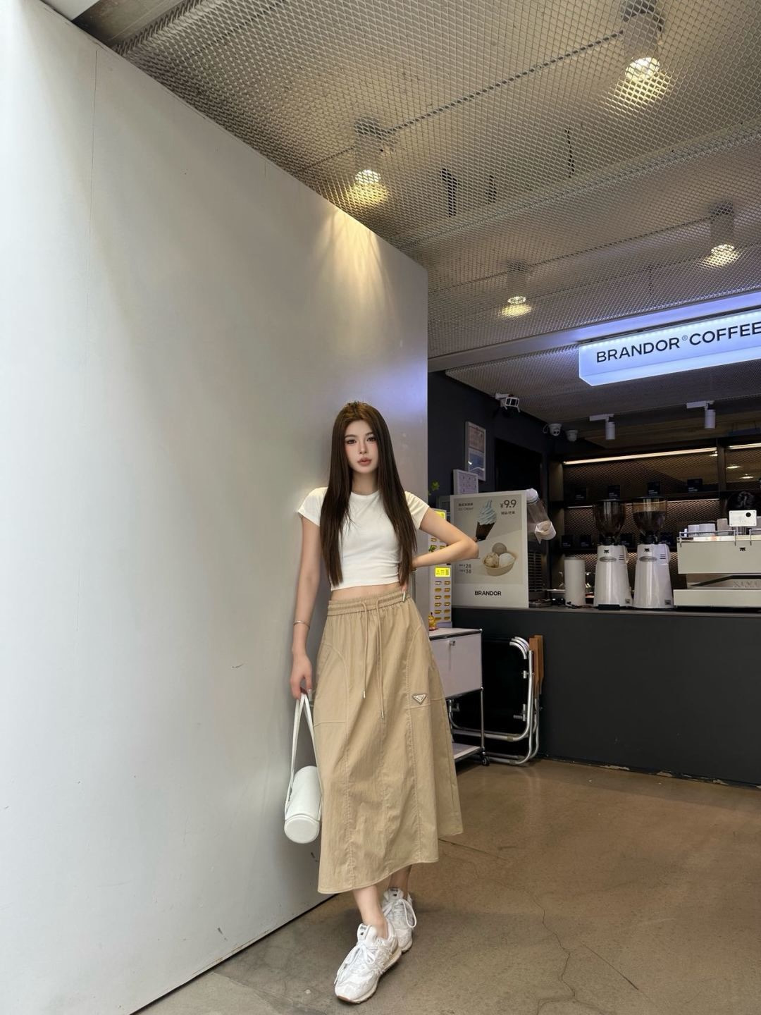 Pra 26ss drawstring skirt