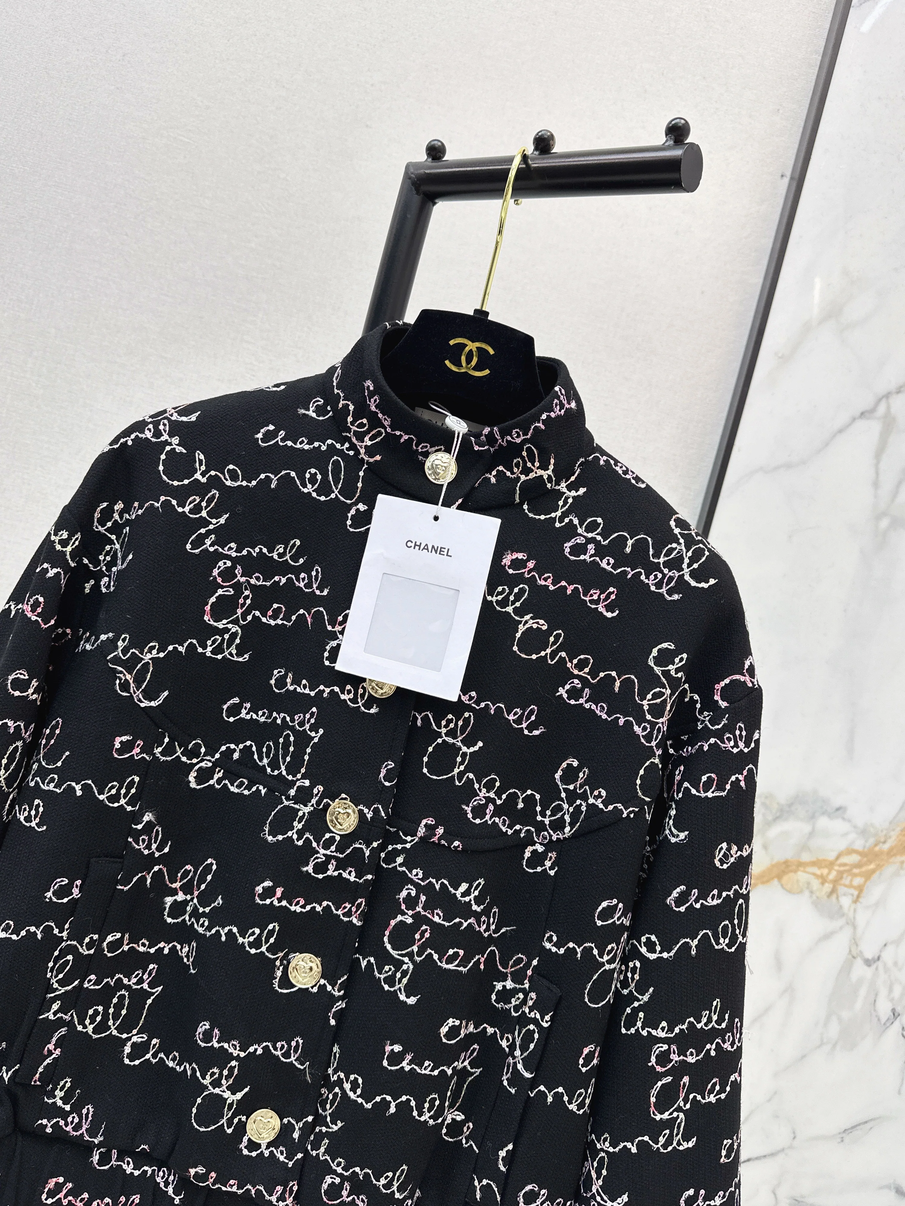 Chan 26ss sequin embroidery jacket