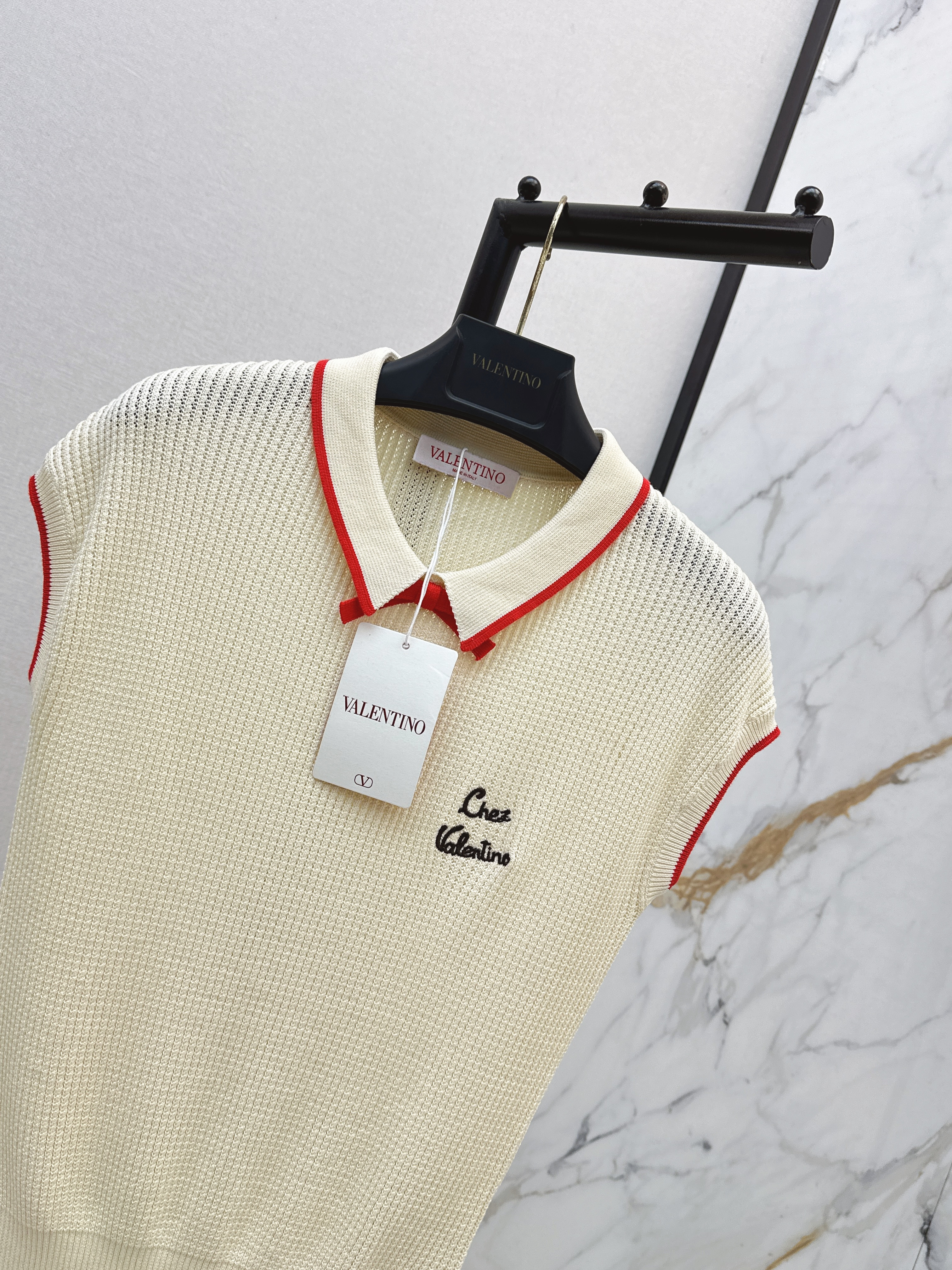 Valen 26ss bow knit vest