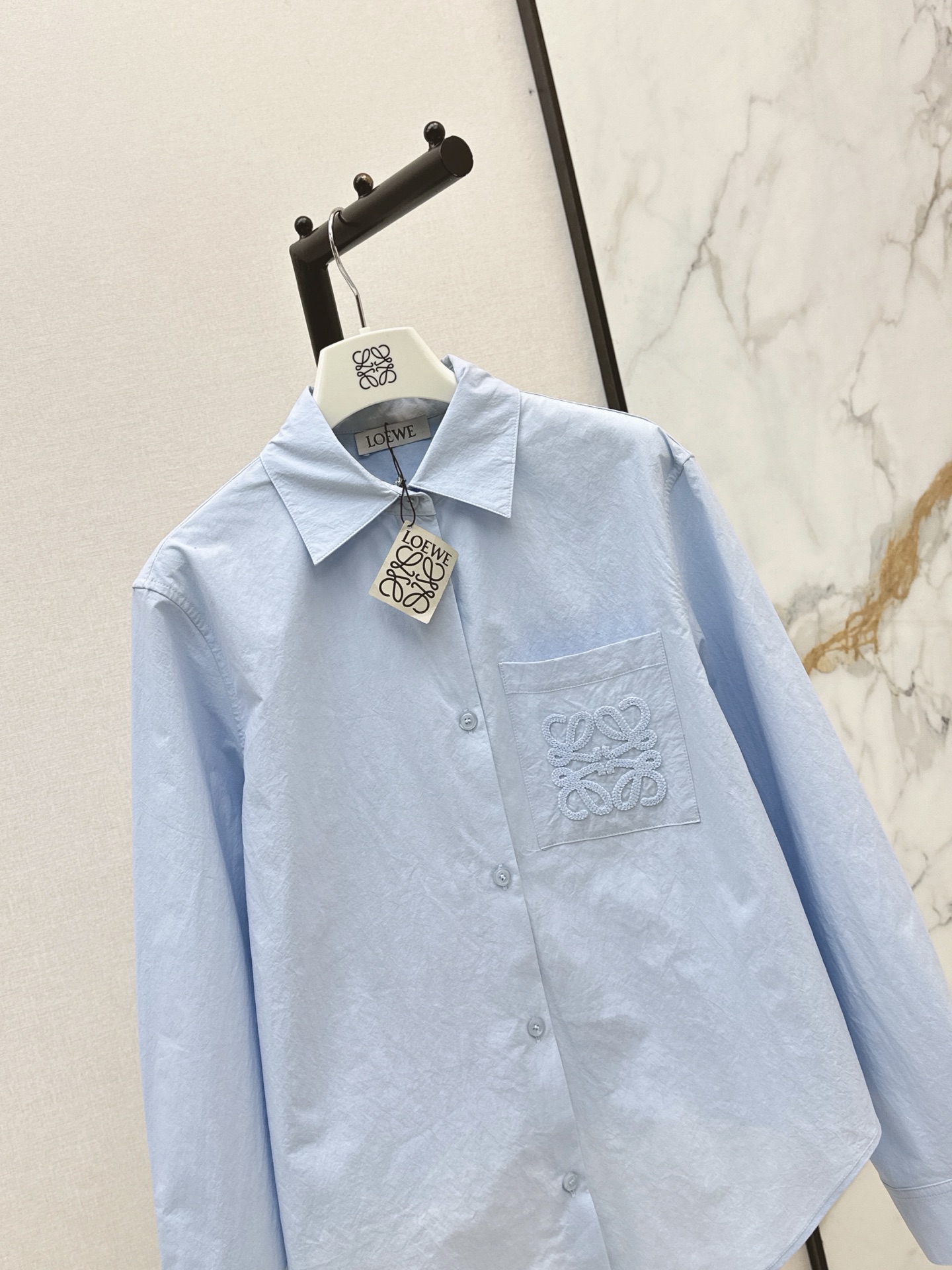 Loe 26ss asymmetrical shirt