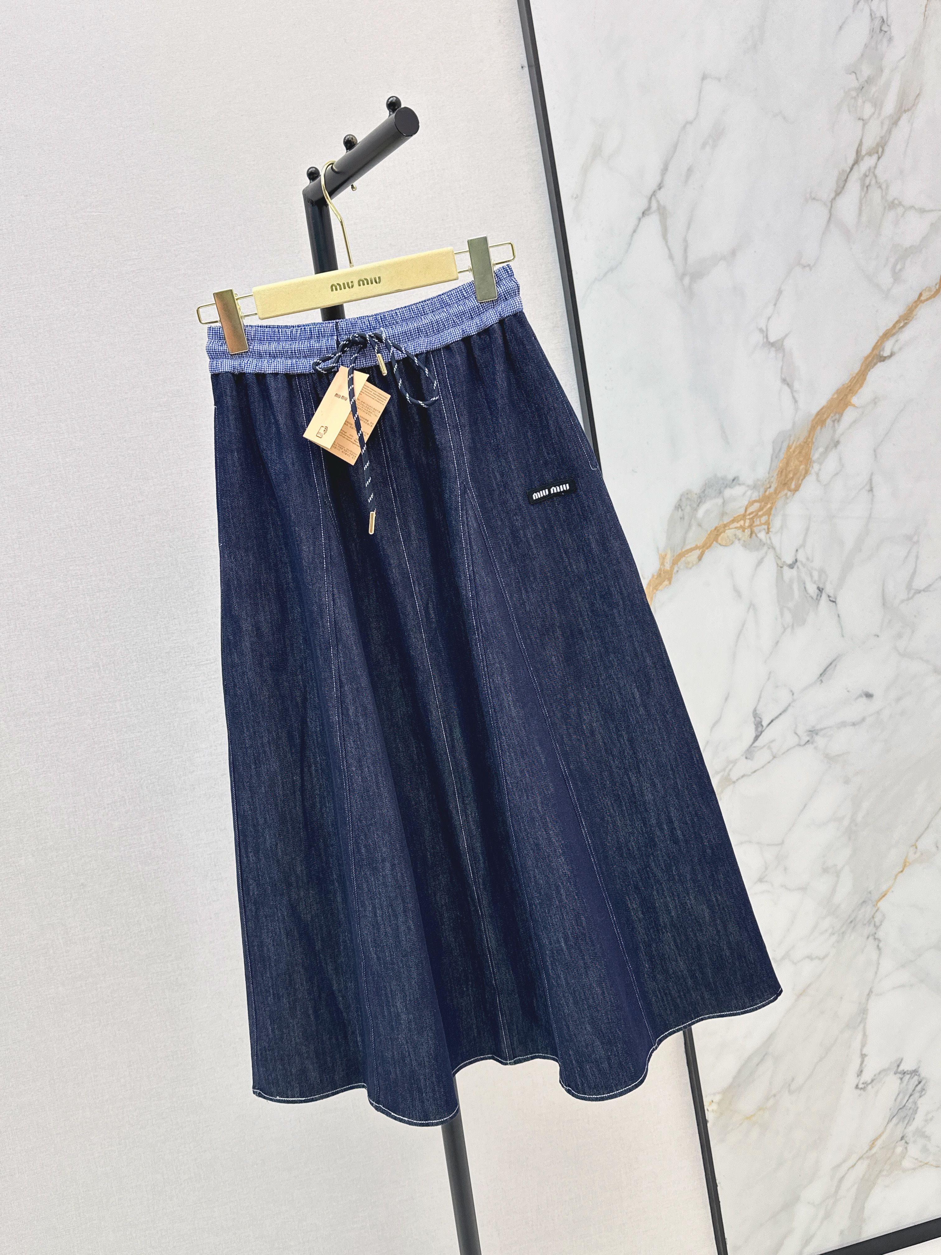 Miu 26ss denim skirt
