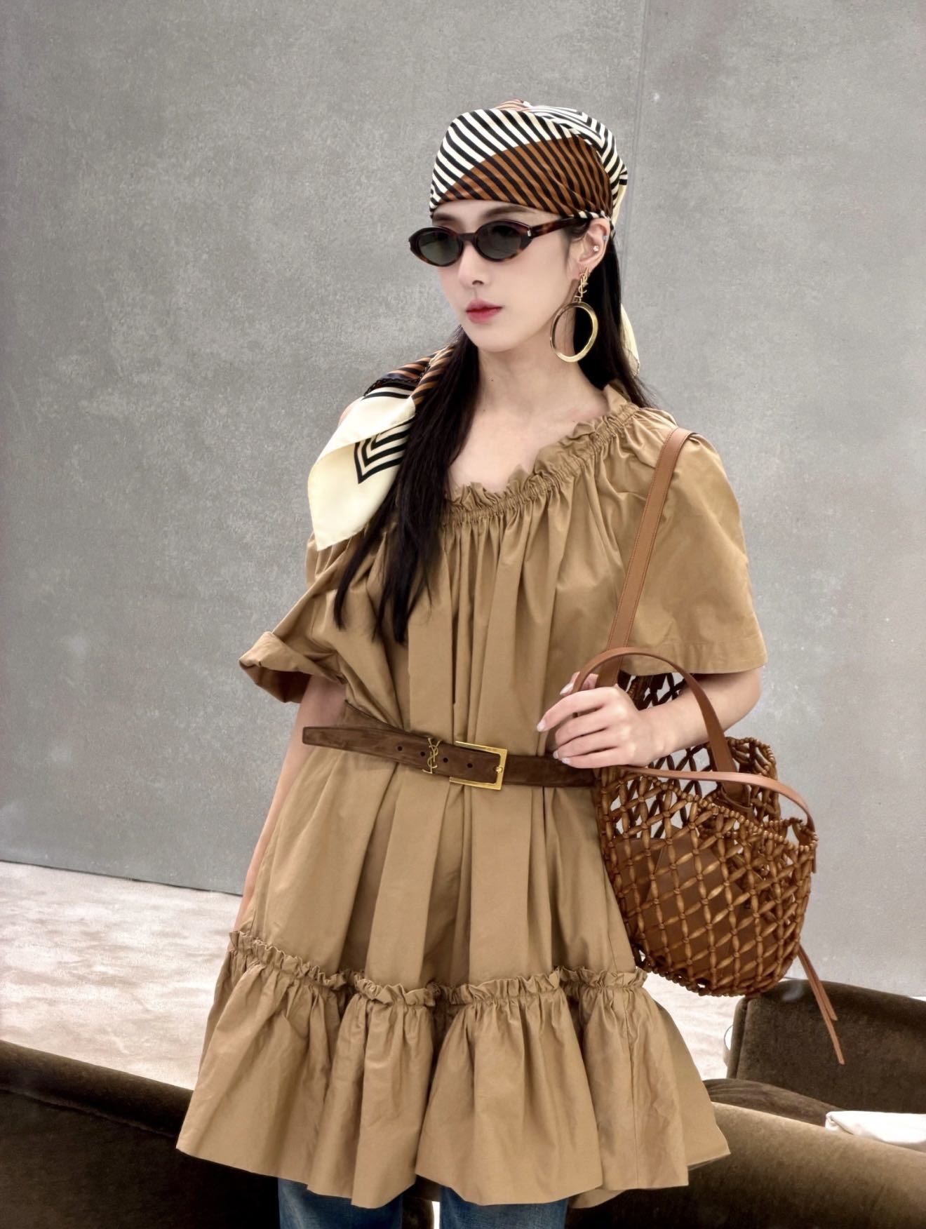 Sain 26ss belted dress