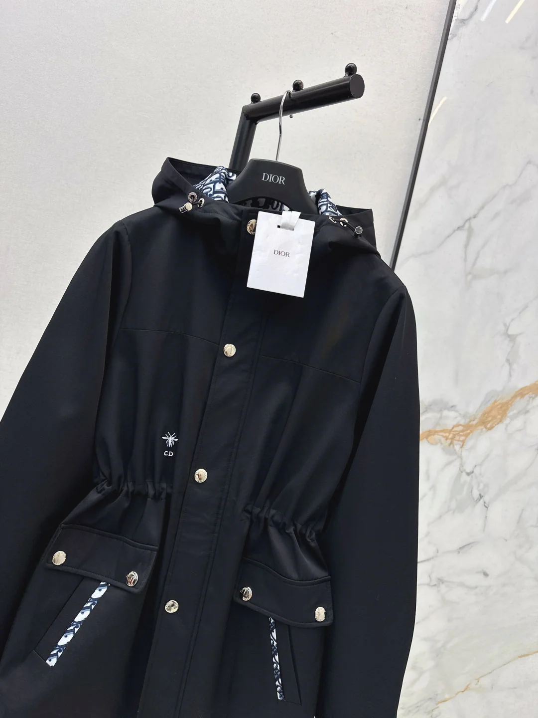 CD 25fw hooded trench coats