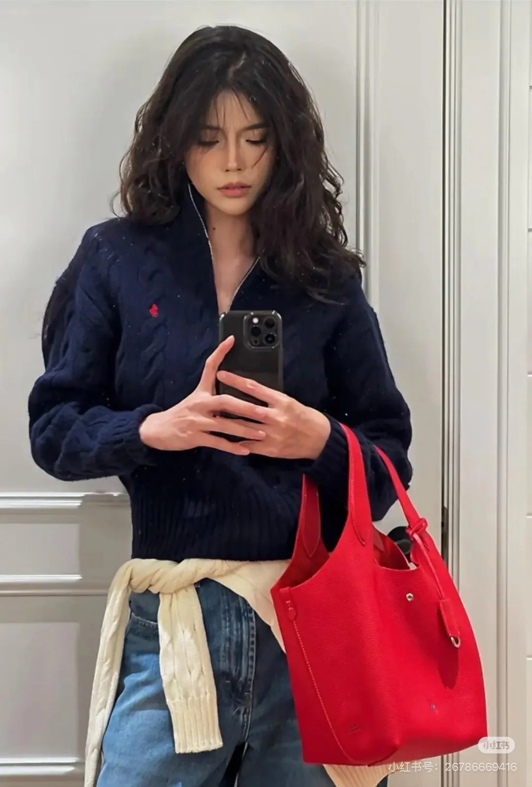 Ralp 25fw cable knit sweater