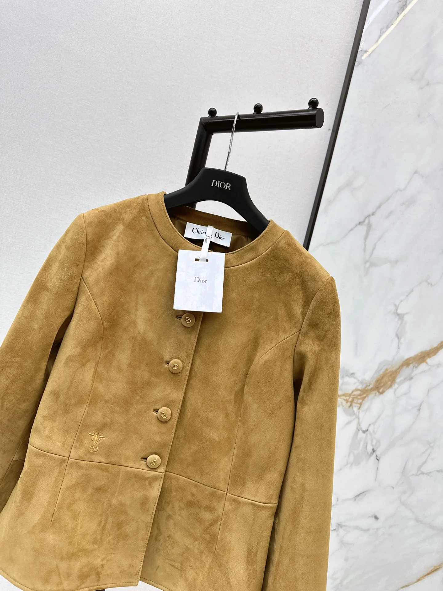 CD 25fw suede leather jacket