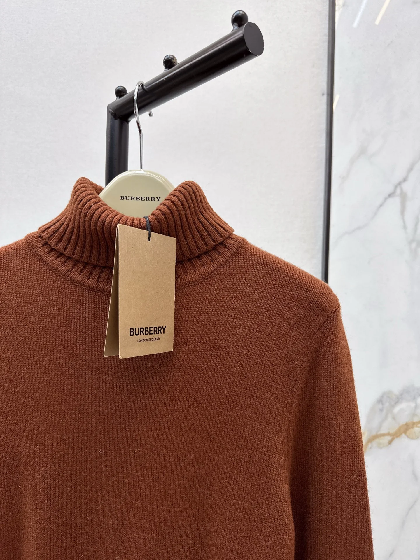 Burb 26ss 2in1 contrast wool dress