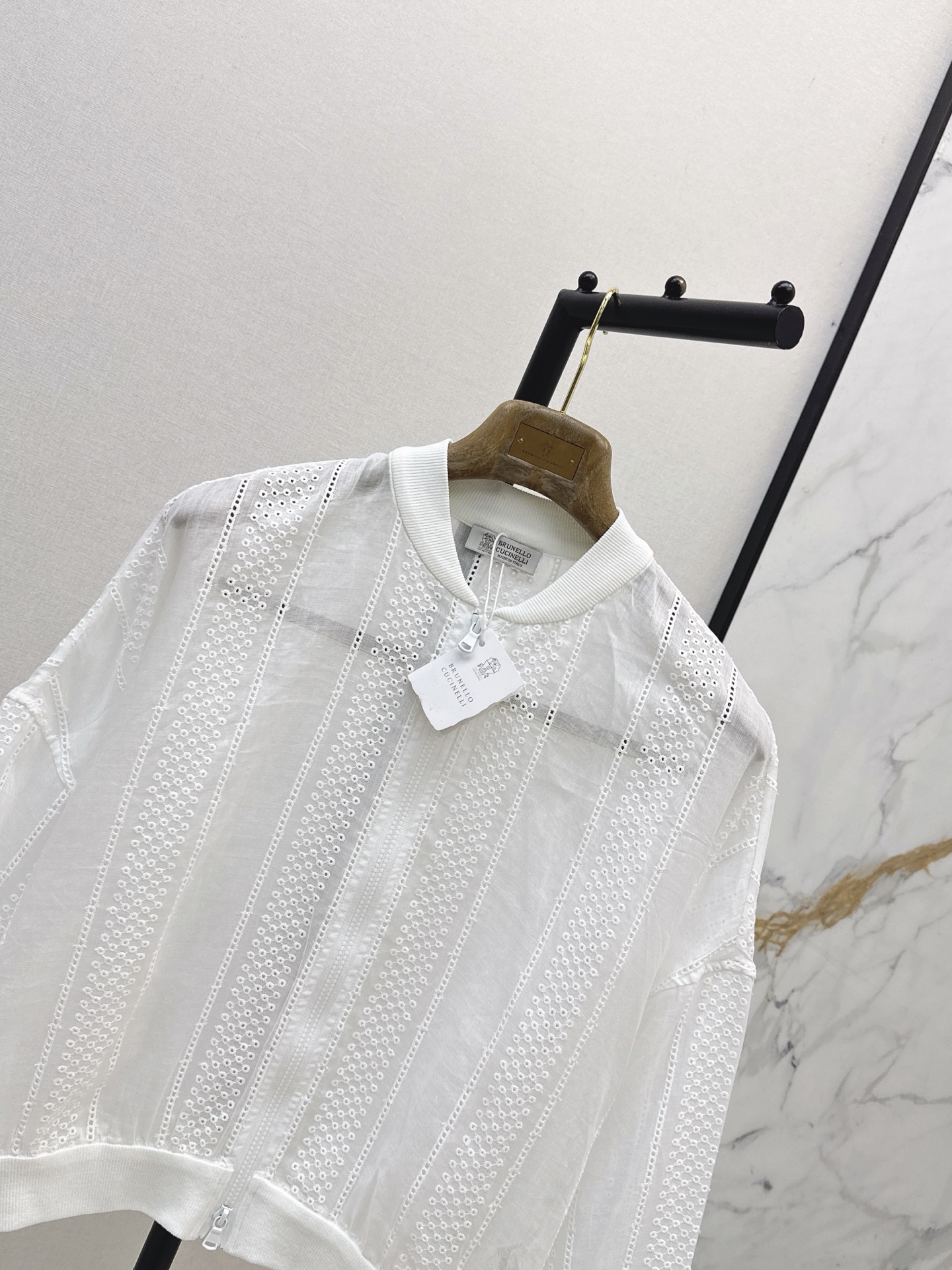 Brun 26ss hollow bomber jacket