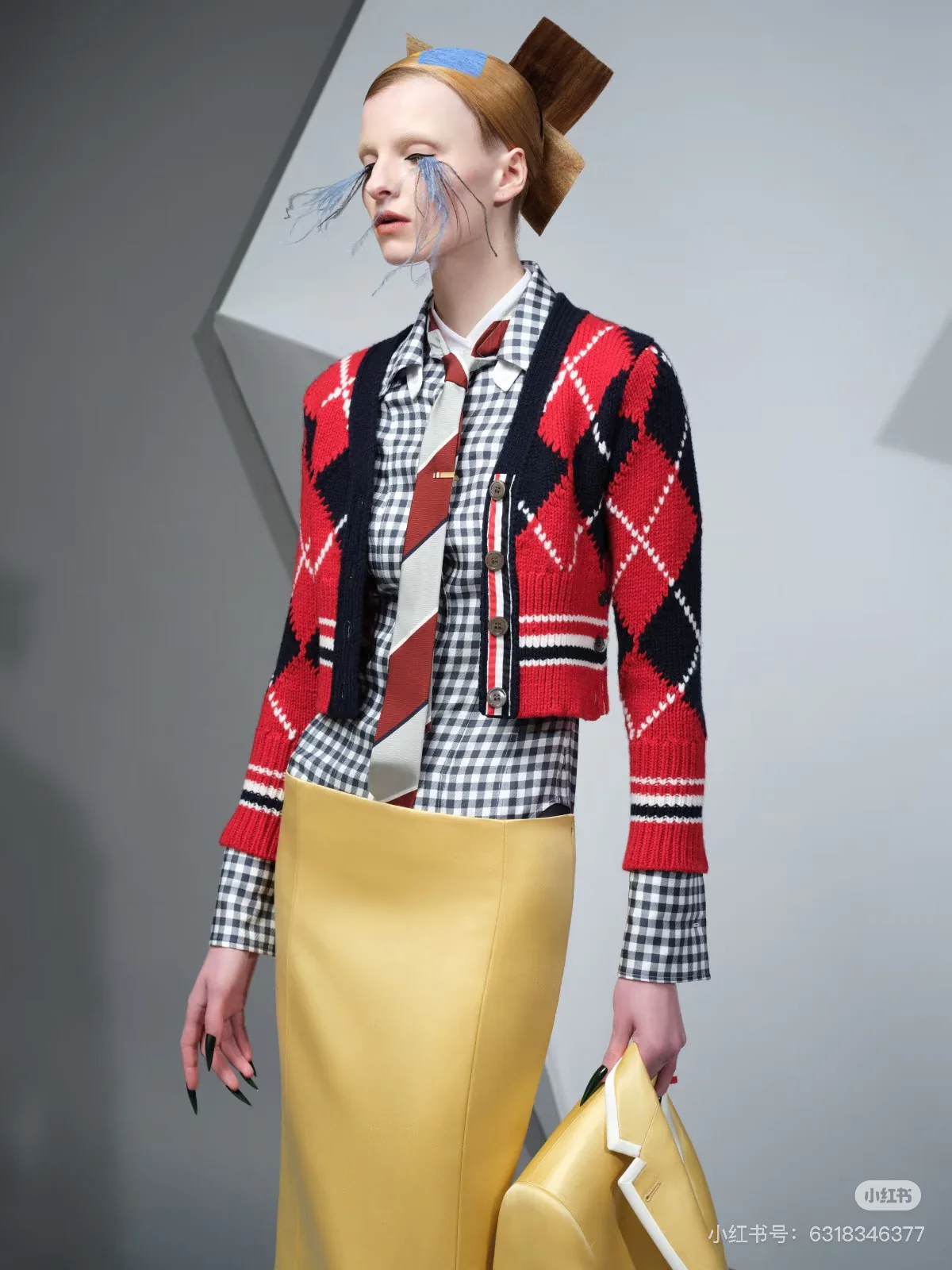 Thom 25fw jacquard cardigan