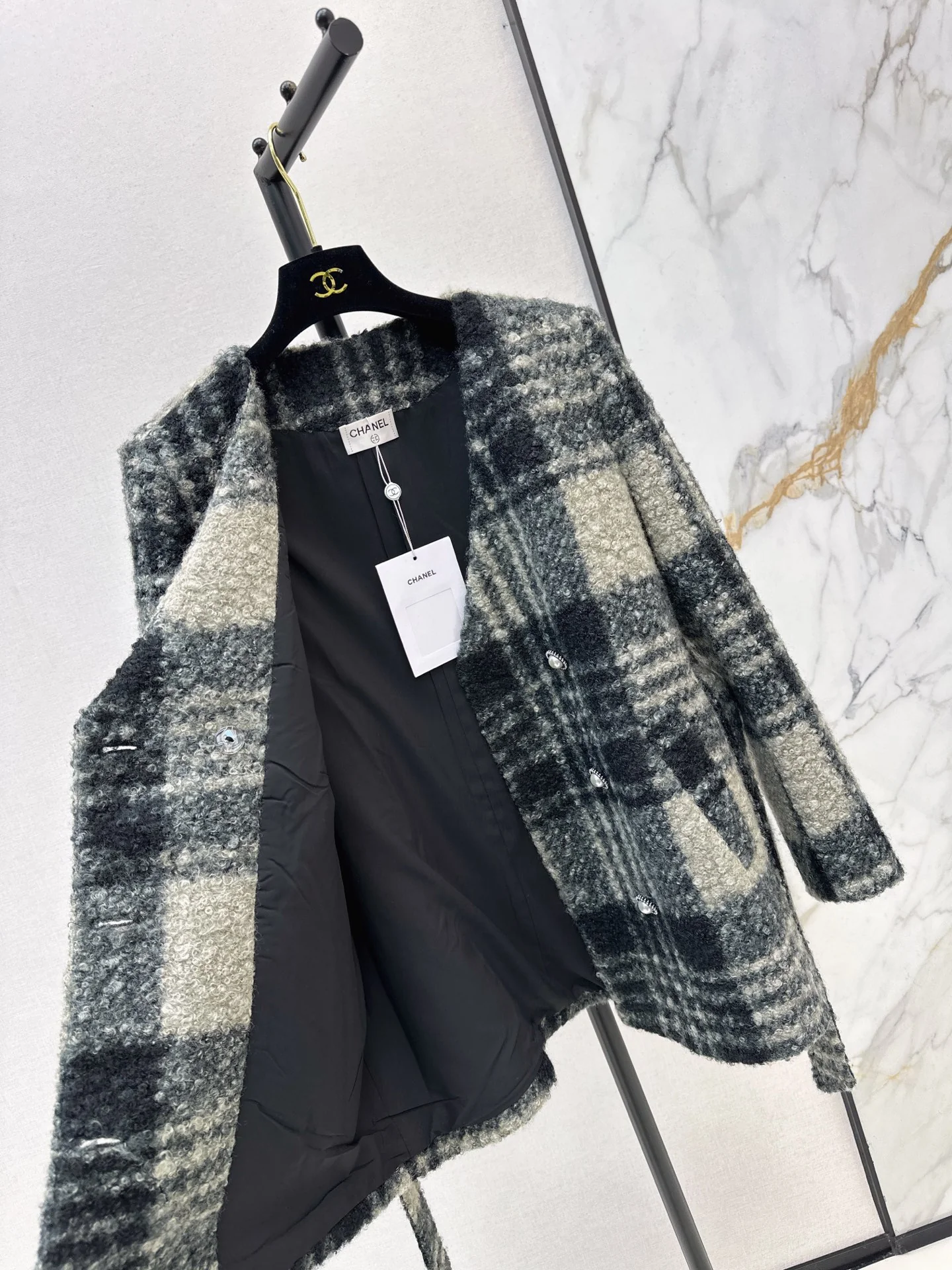 Chan 25fw belted jacket