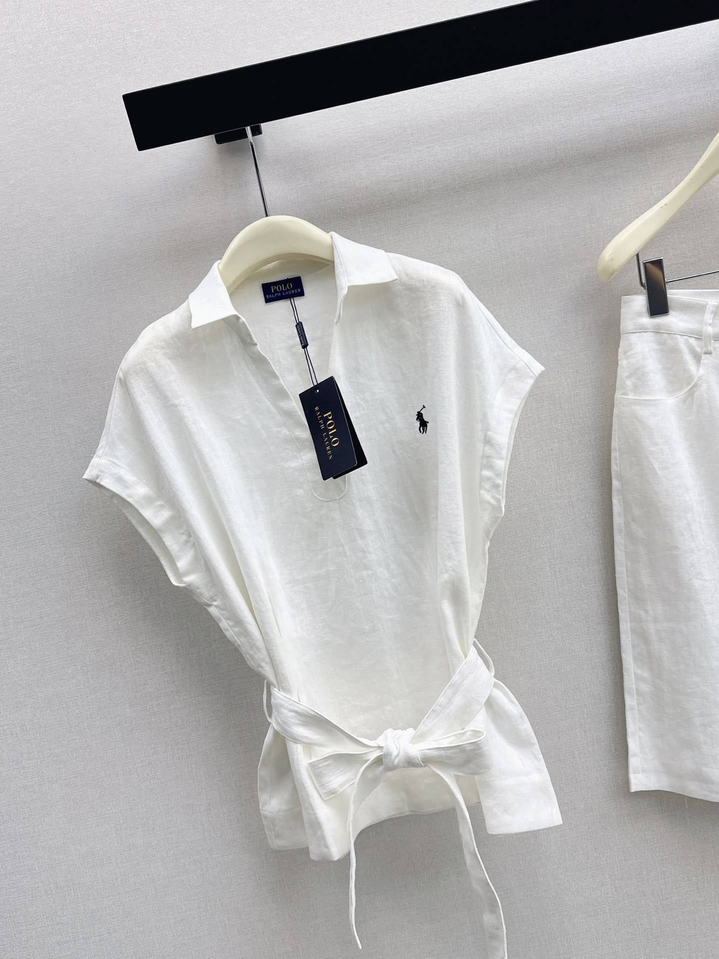 Ralp 26ss embroidery sleeveless shirt