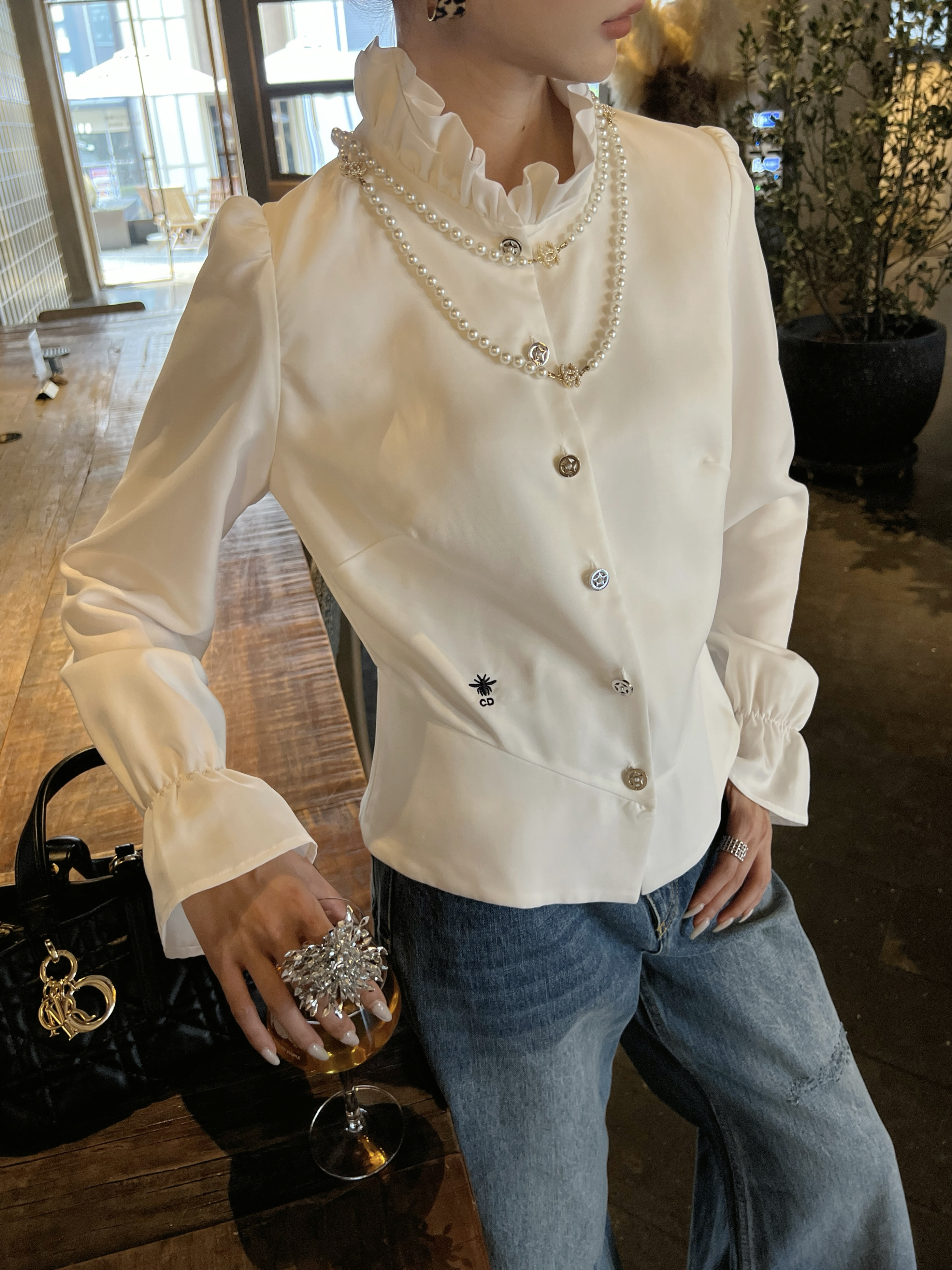 CD 26ss ruffle shirt