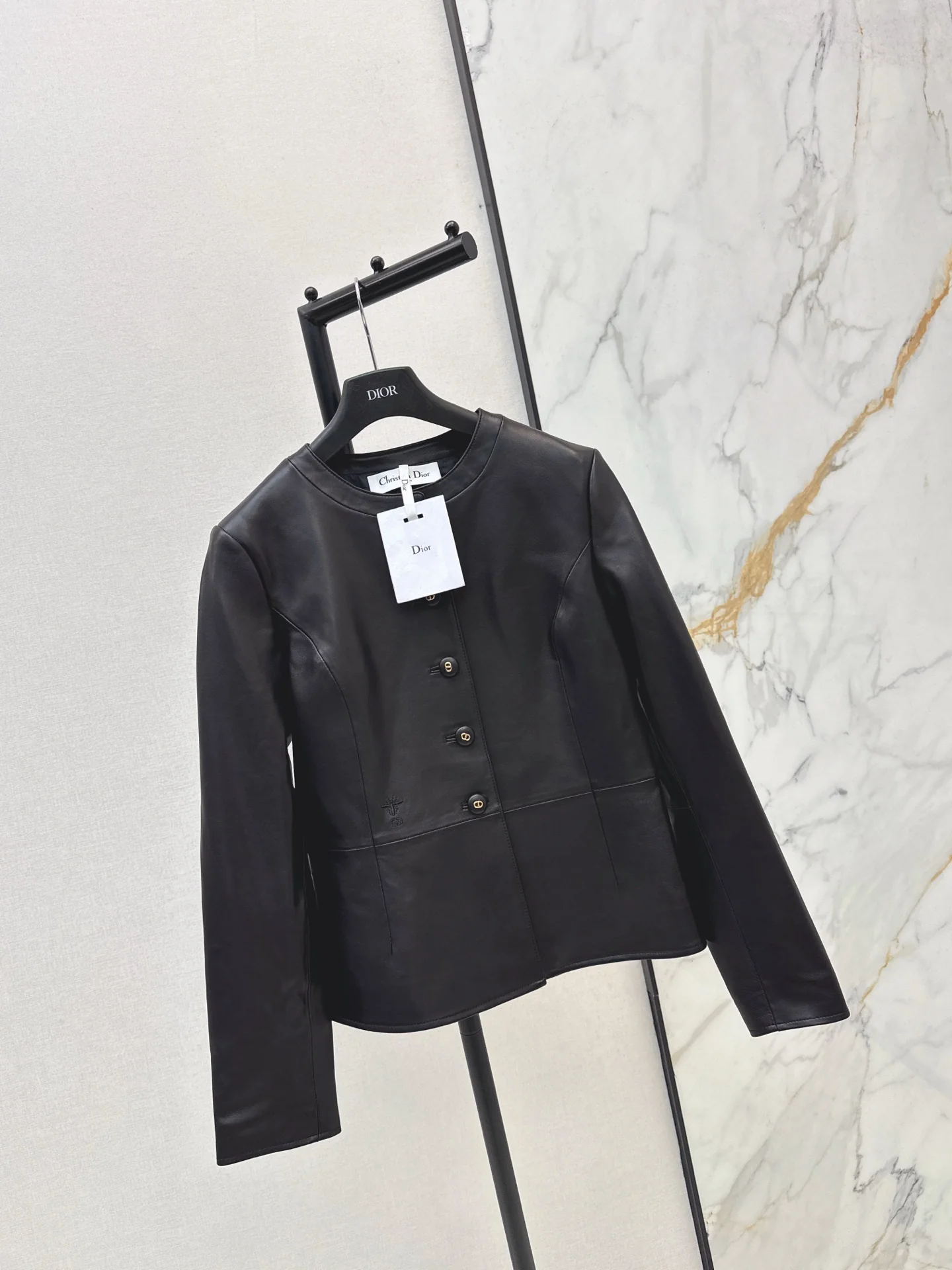 CD 25fw leather jacket