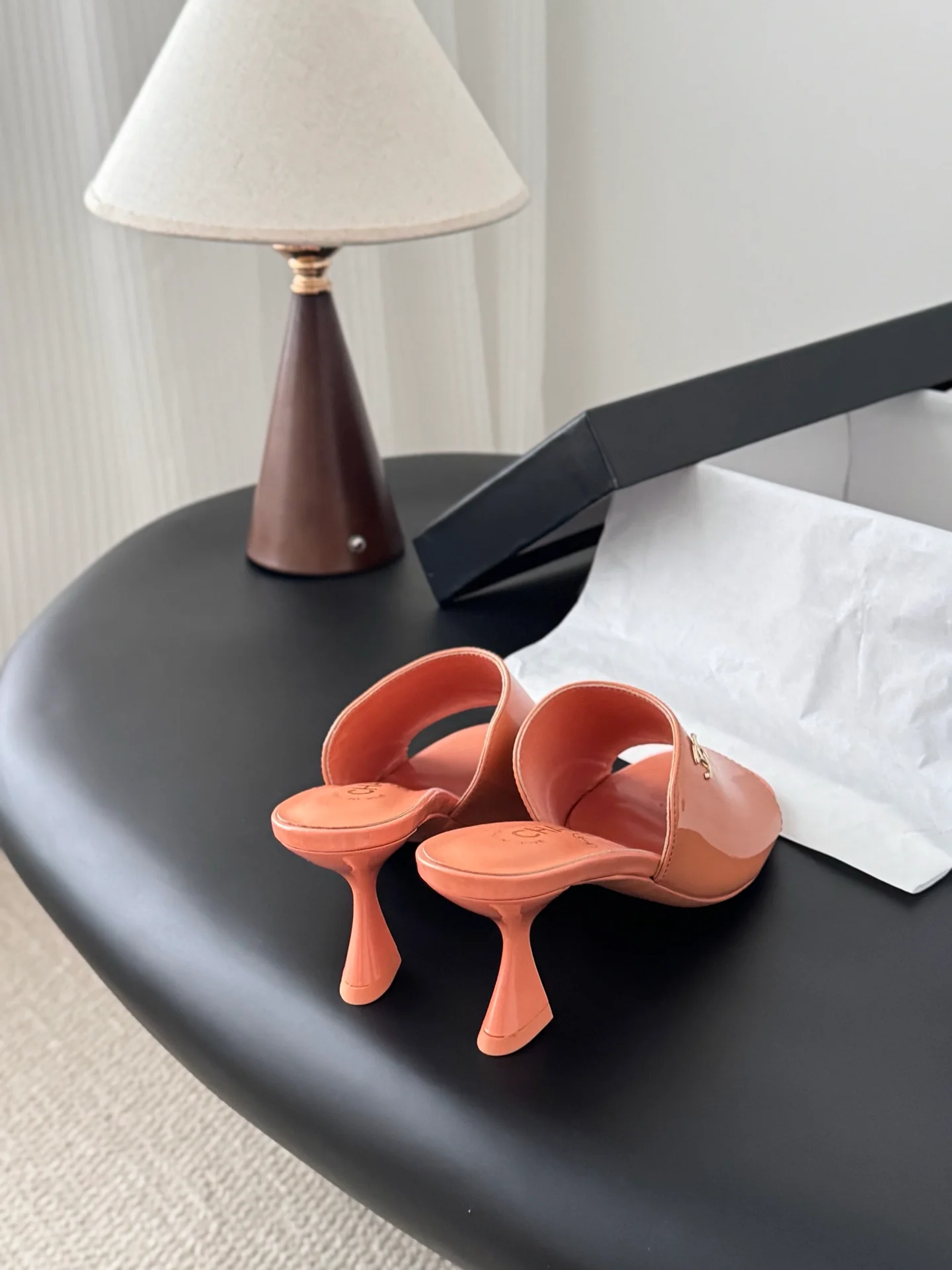 Chan 25fw kitten slides sandals