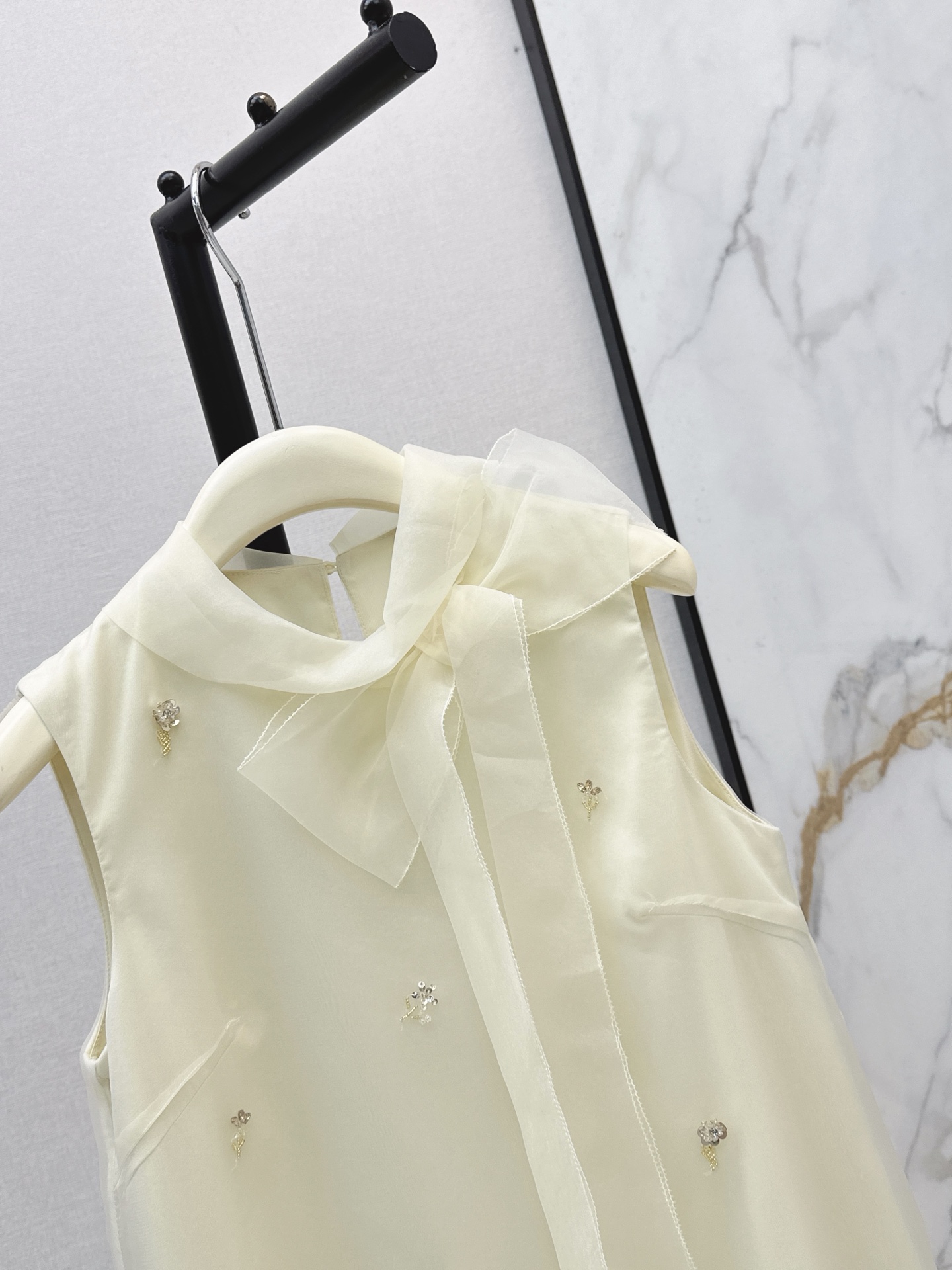 Miu 26ss sleeveless ribbon dress