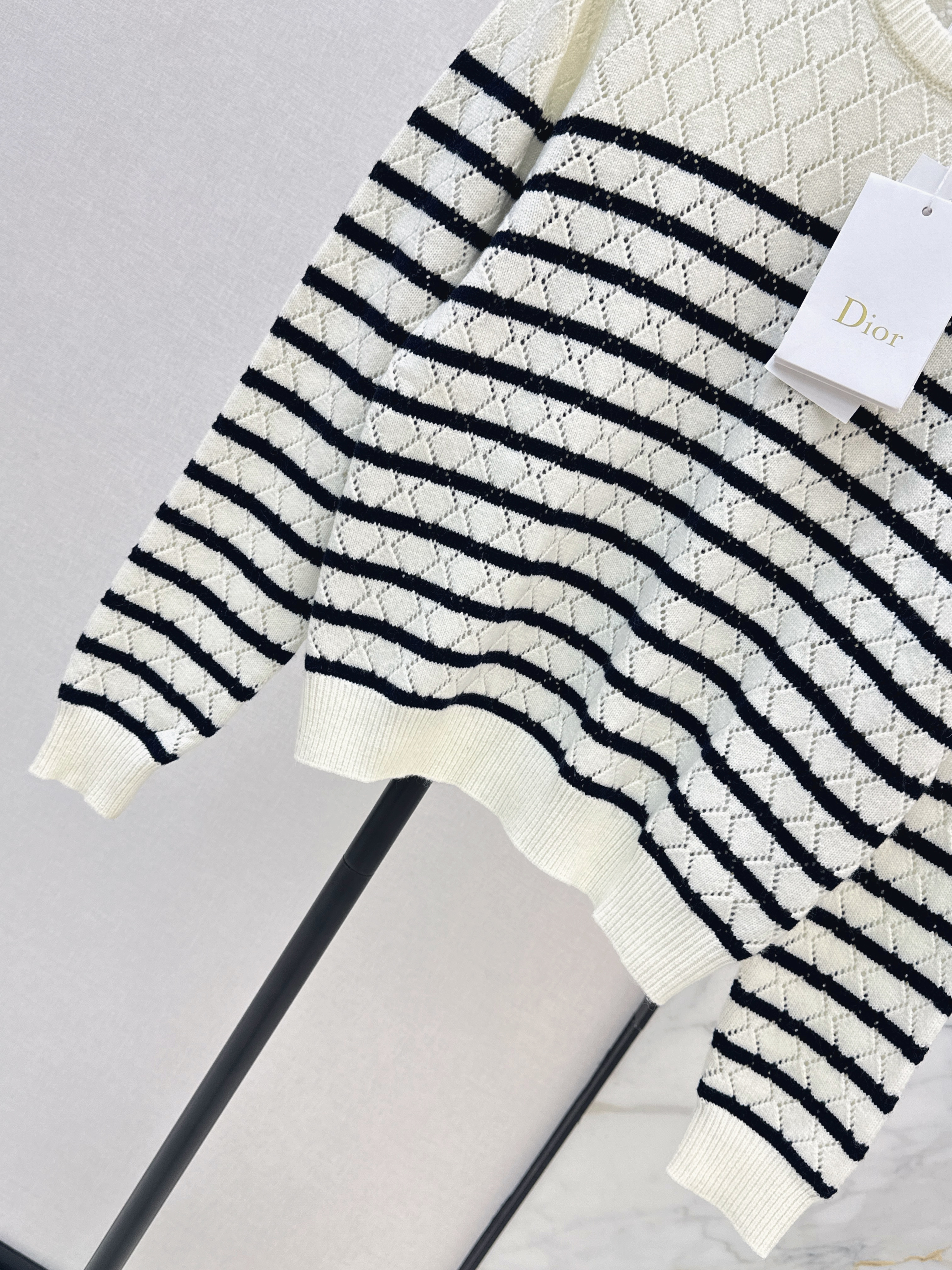 CD 26ss stripe knit sweater
