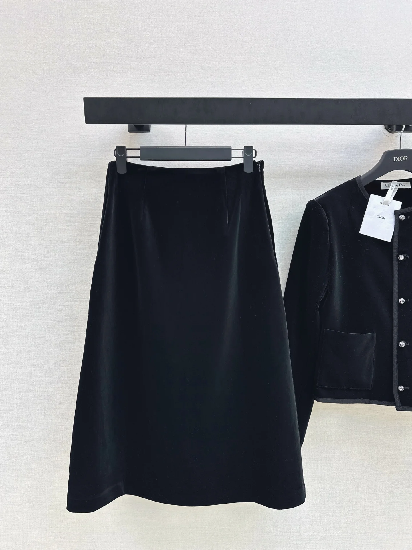 CD 26Sss velvet jacket+skirts outfit sets