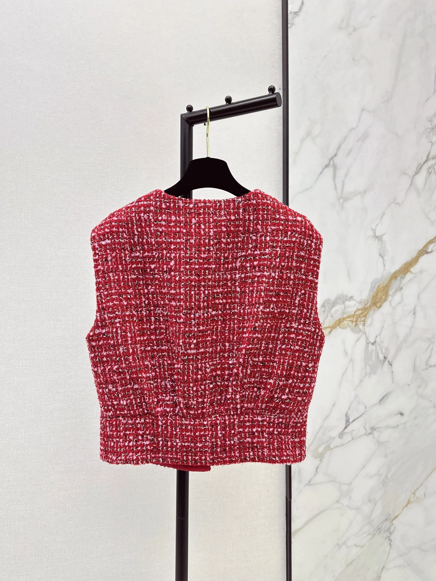 Chan 25fw tweed vest