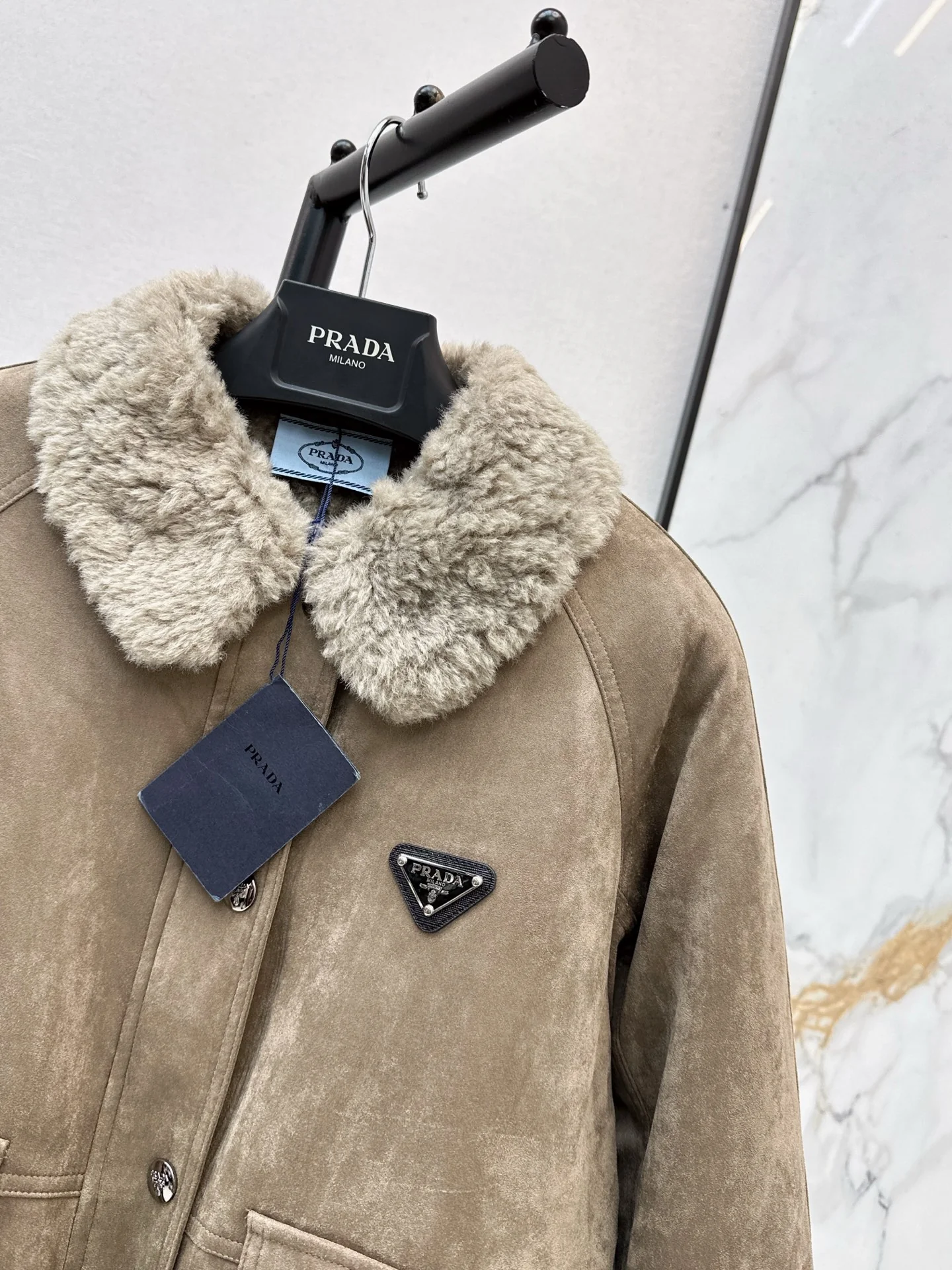 Prad 25fw suede jacket