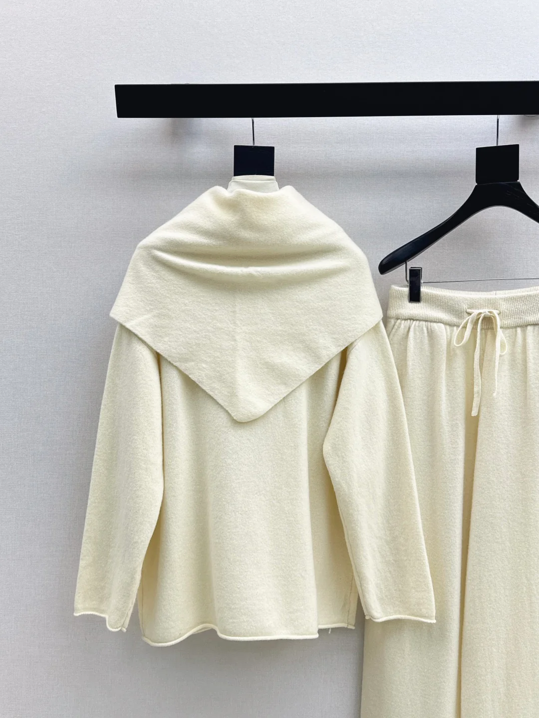 Max 25fw wool sweater+shawl wraps pants sets