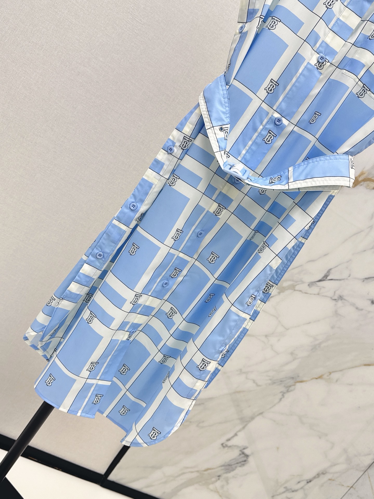 Burb 26ss sleeveless check dress