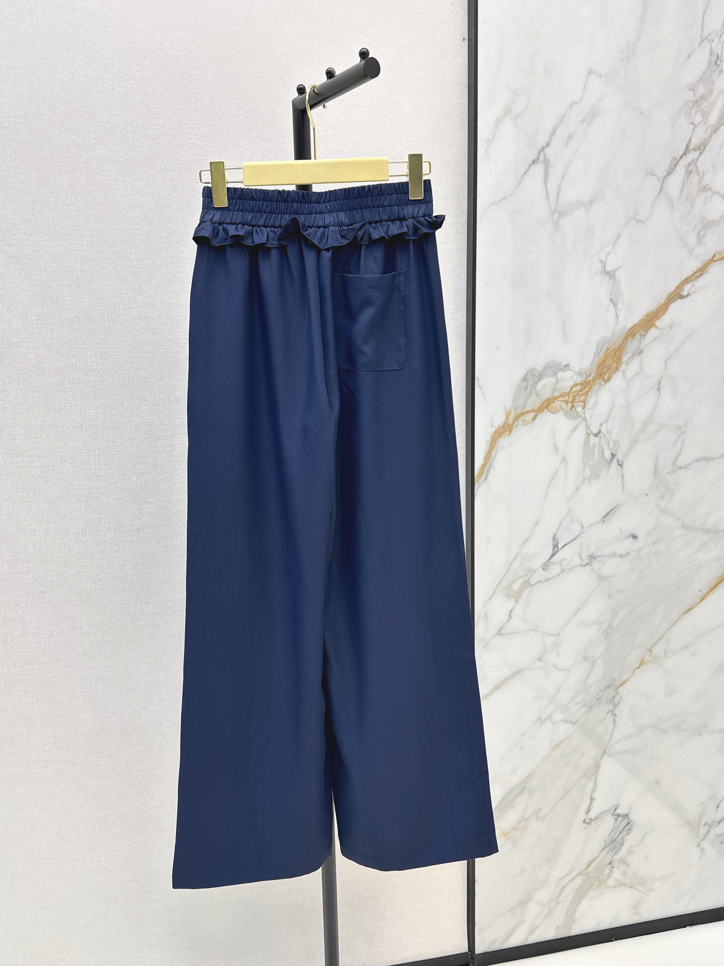 Miu 26SS Elastic-Waist Wide-Leg Pants