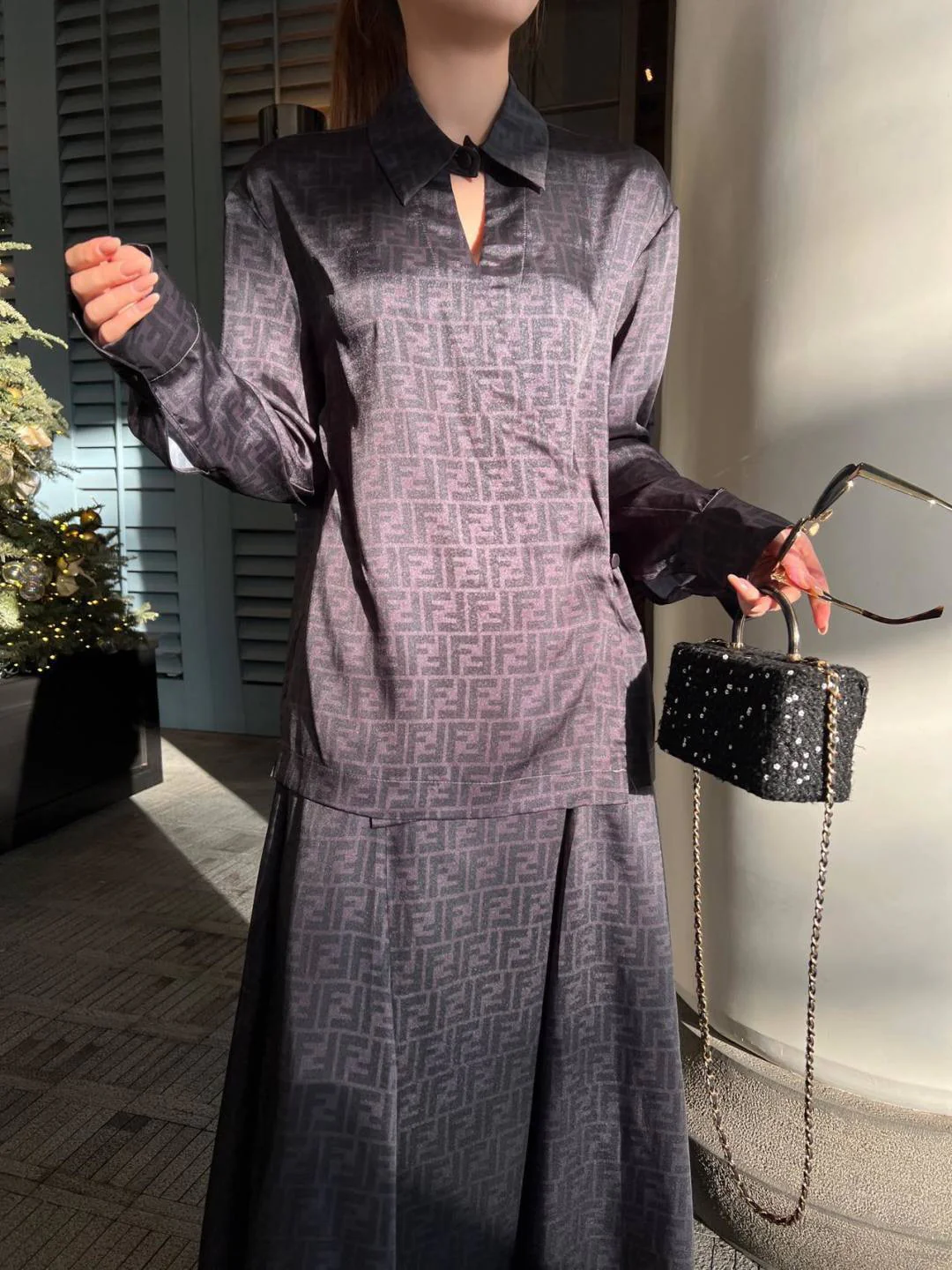 Fend 26ss silk shirts