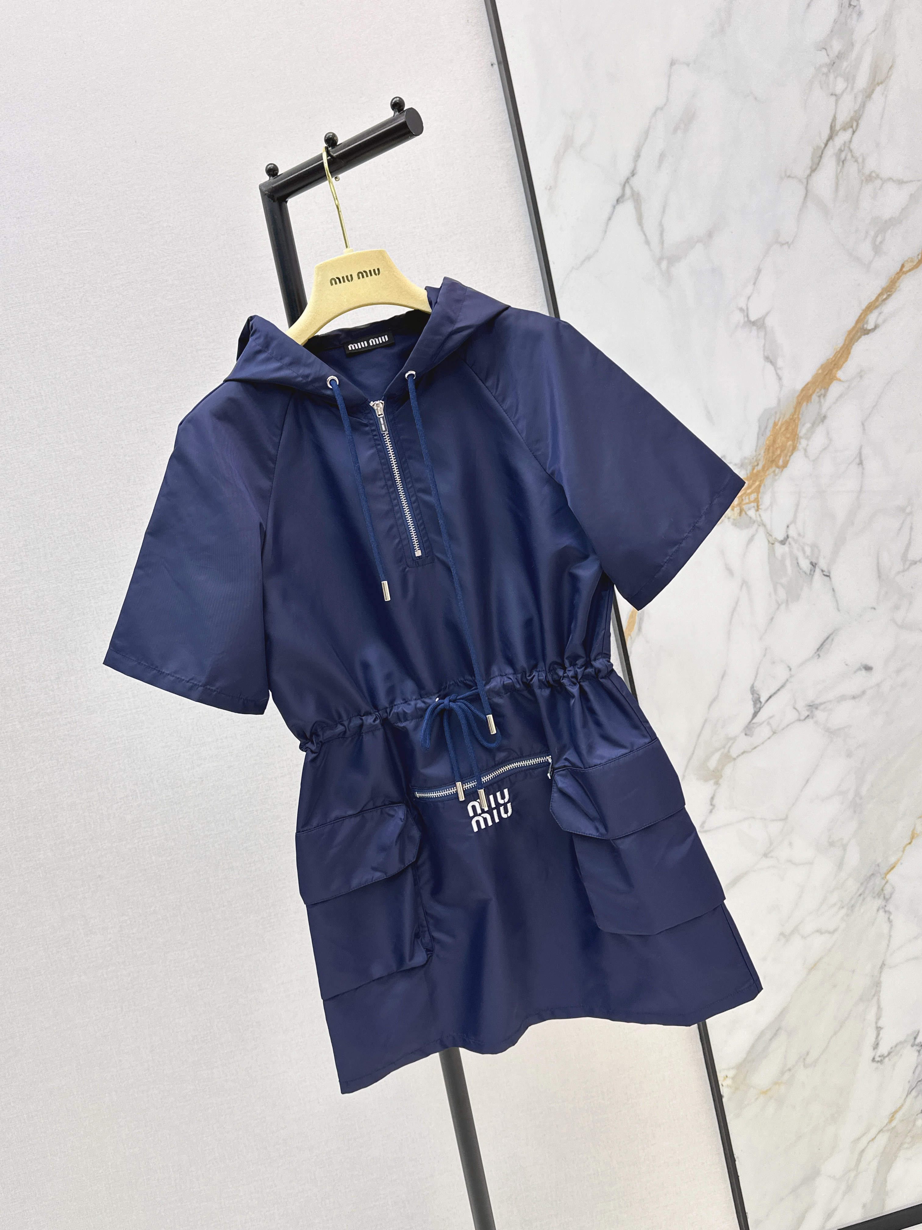 Miu 26ss hooded dress