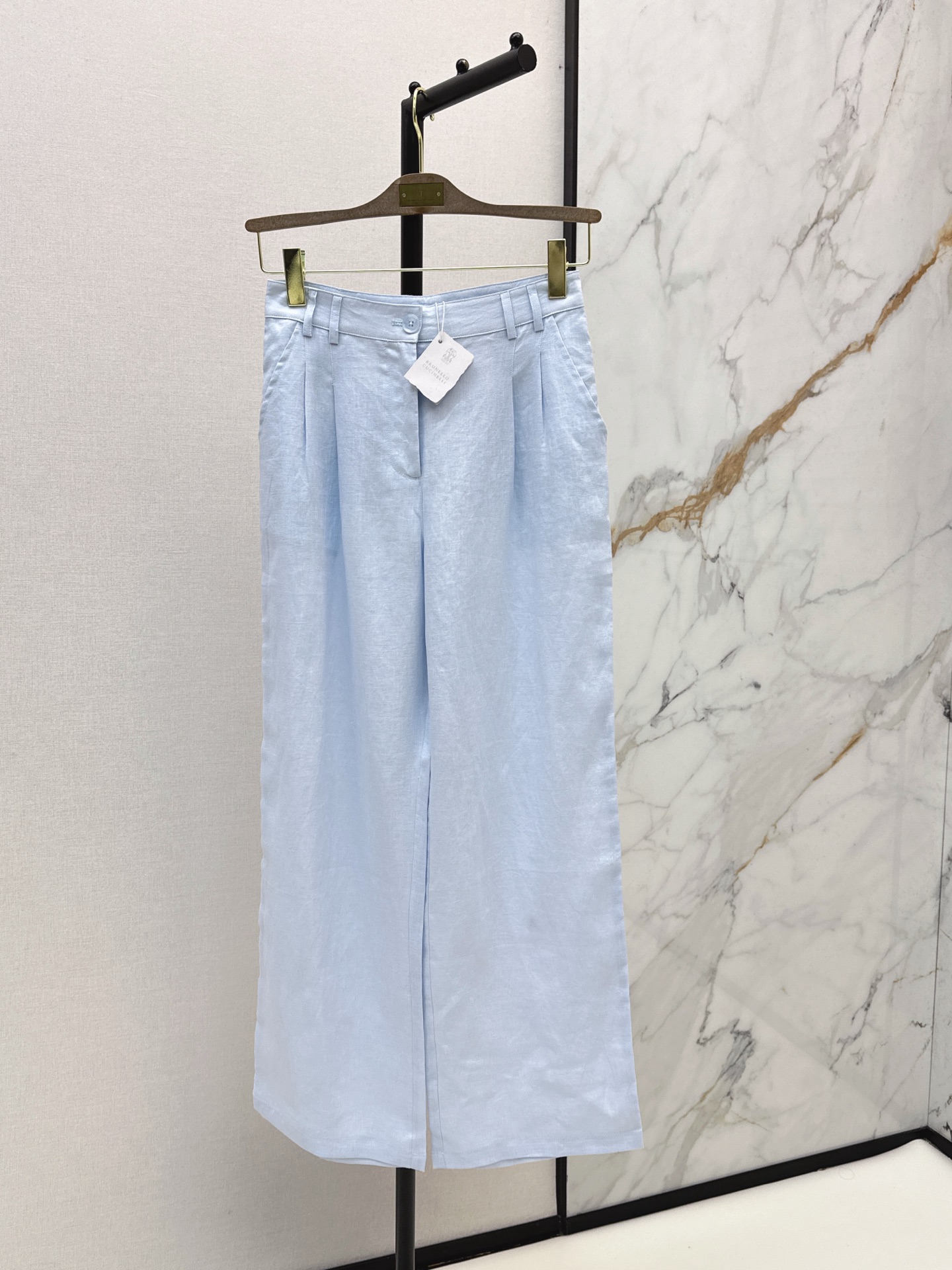 Brun 26ss straight-leg pants