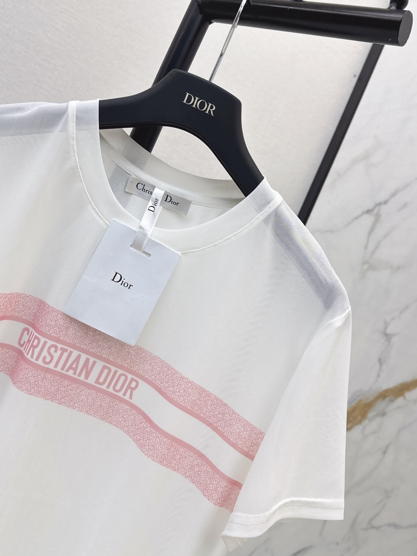 CD 26ss print mesh t-shirt