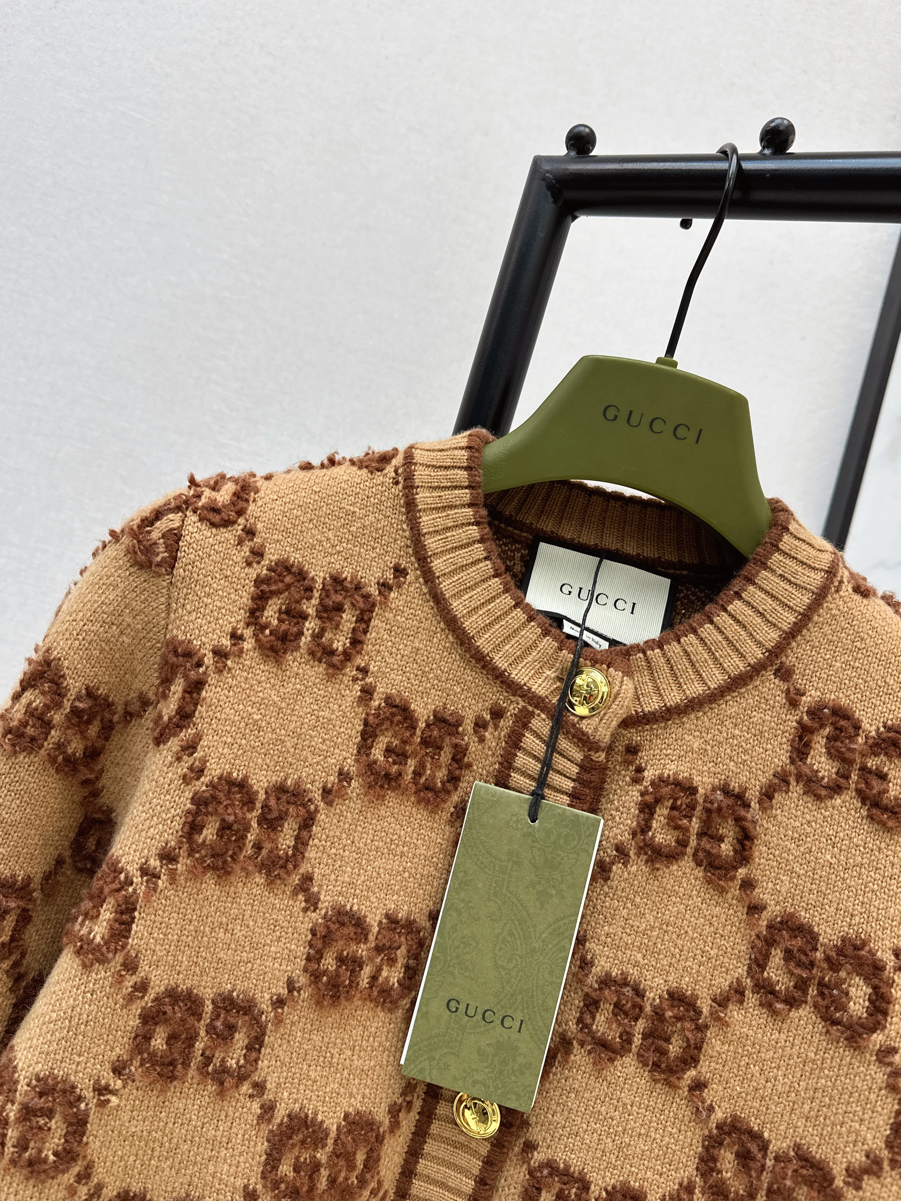 Gucc 26ss jacquard cardigan