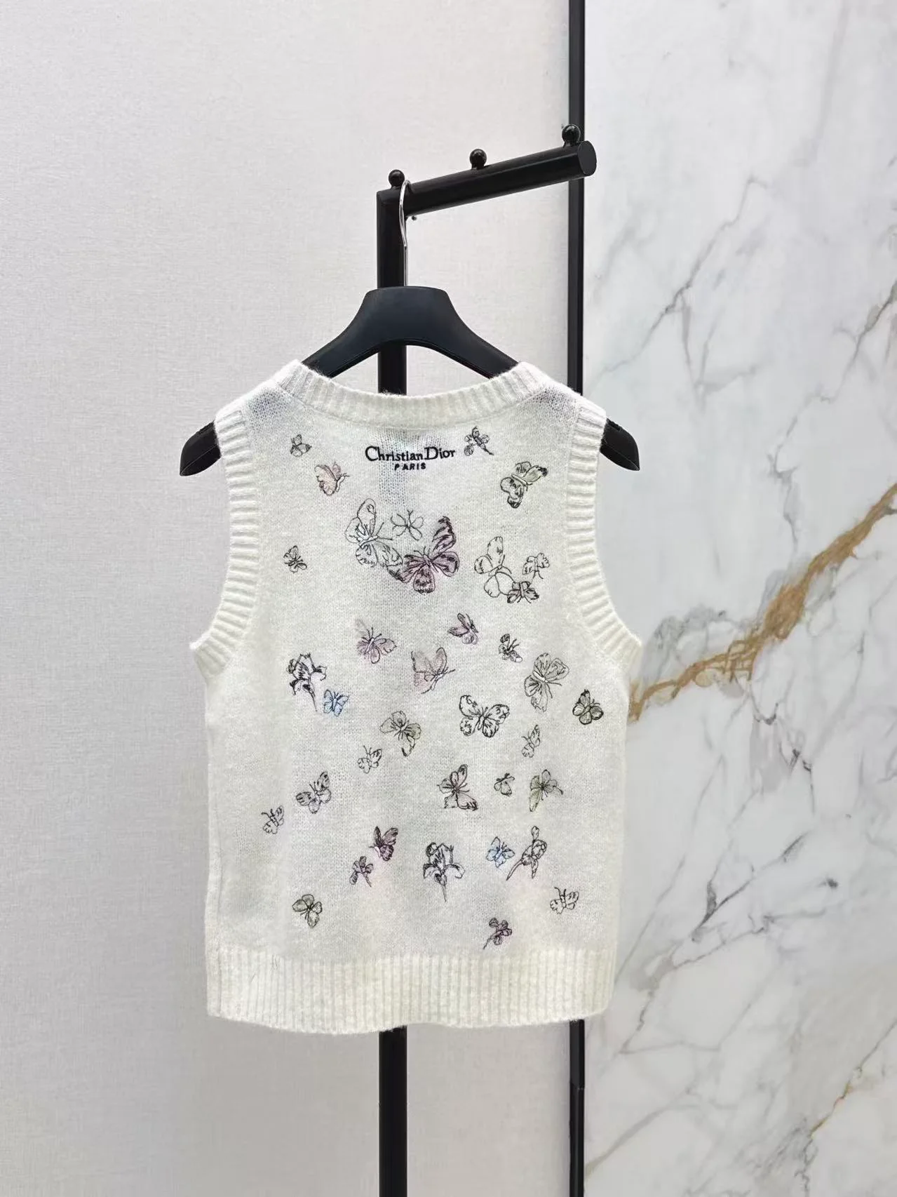CD 26ss embroidery knit vest