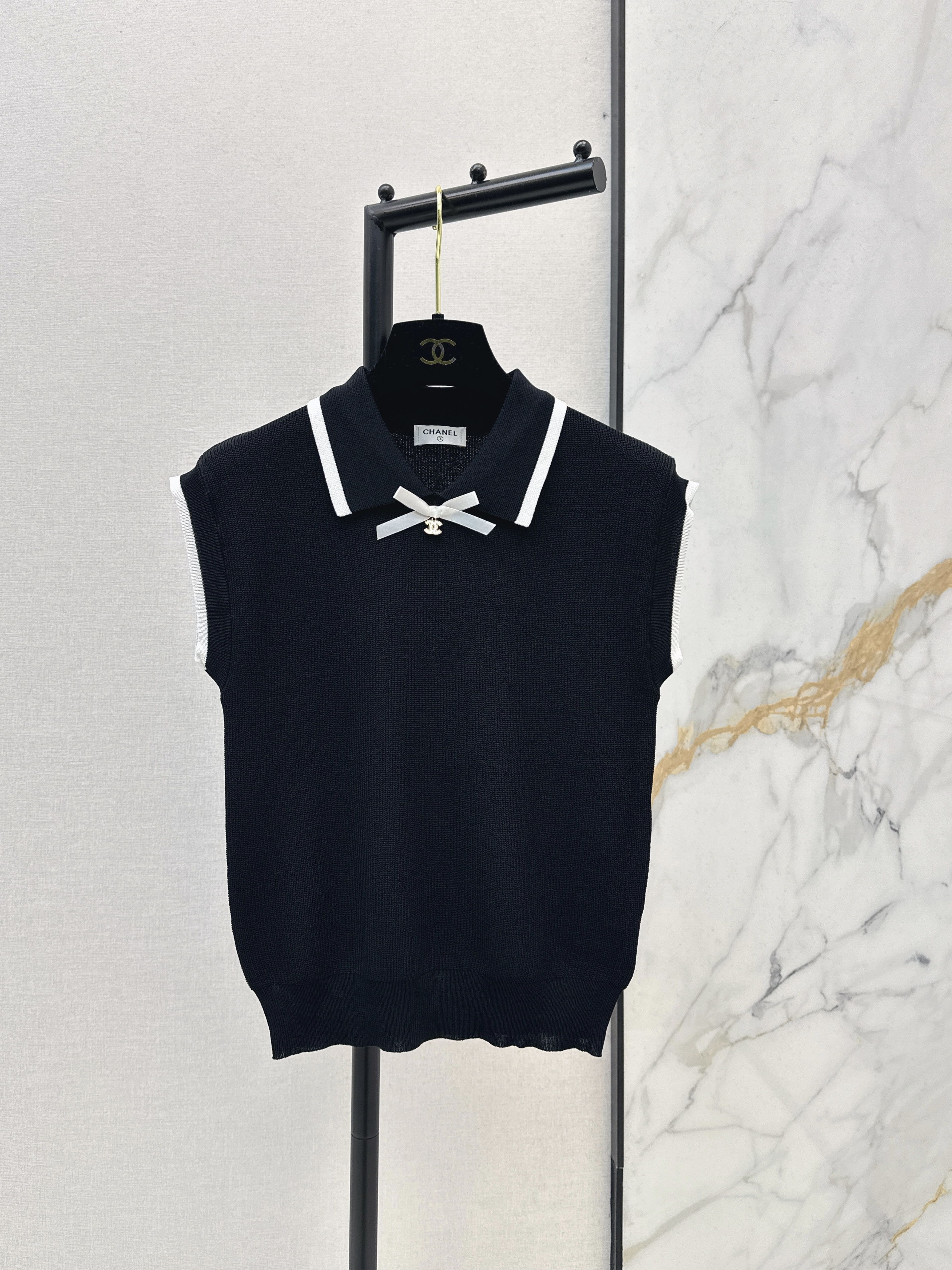 Chan 26ss sleeveless knitwear