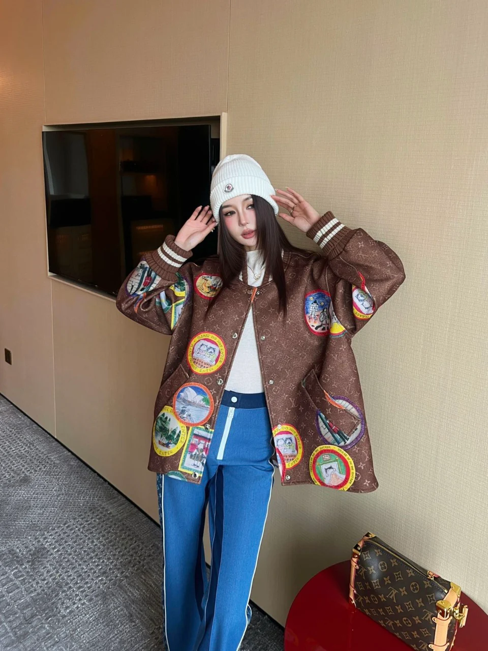 Louis 25fw print jacket