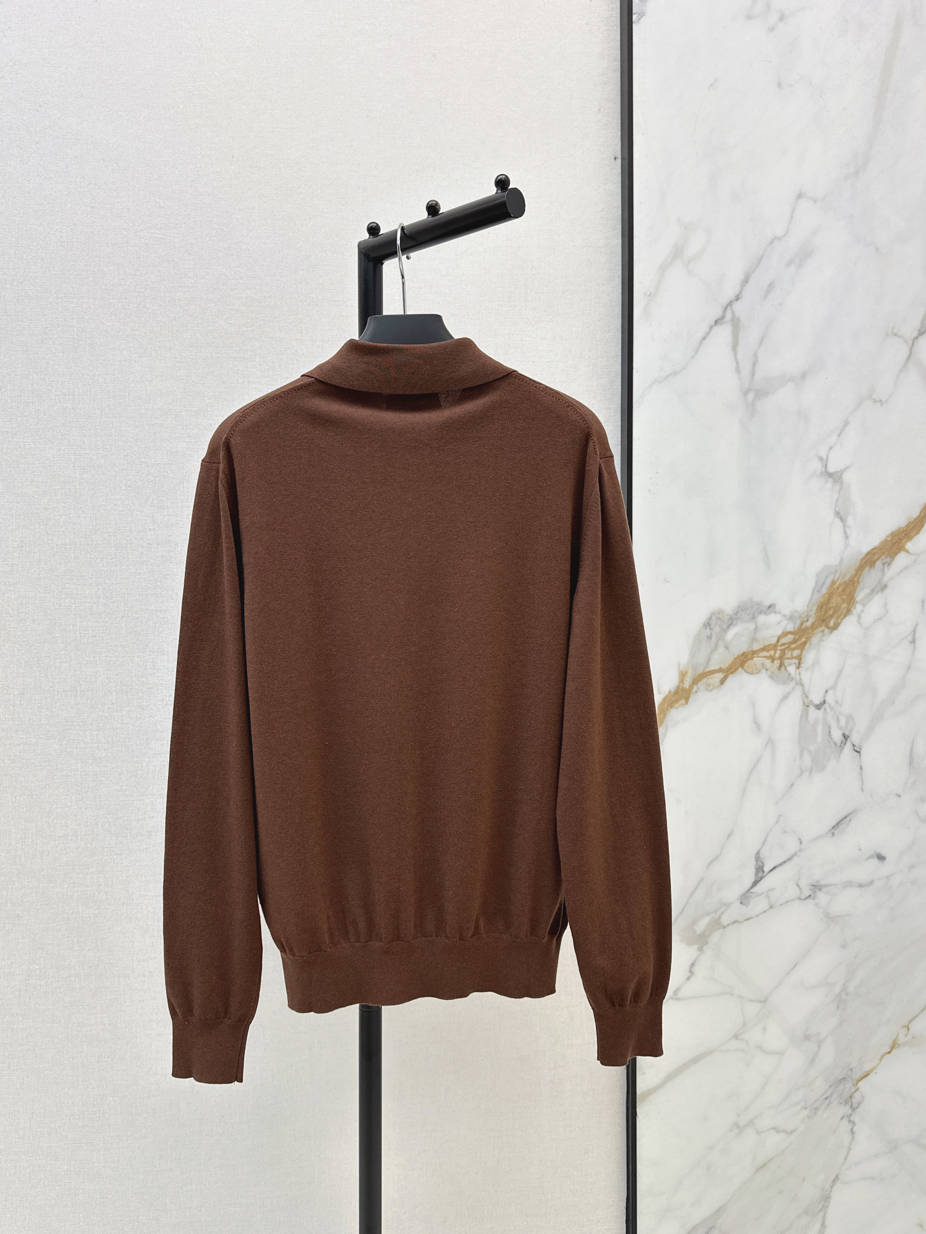 Pra 26ss knit polo sweater