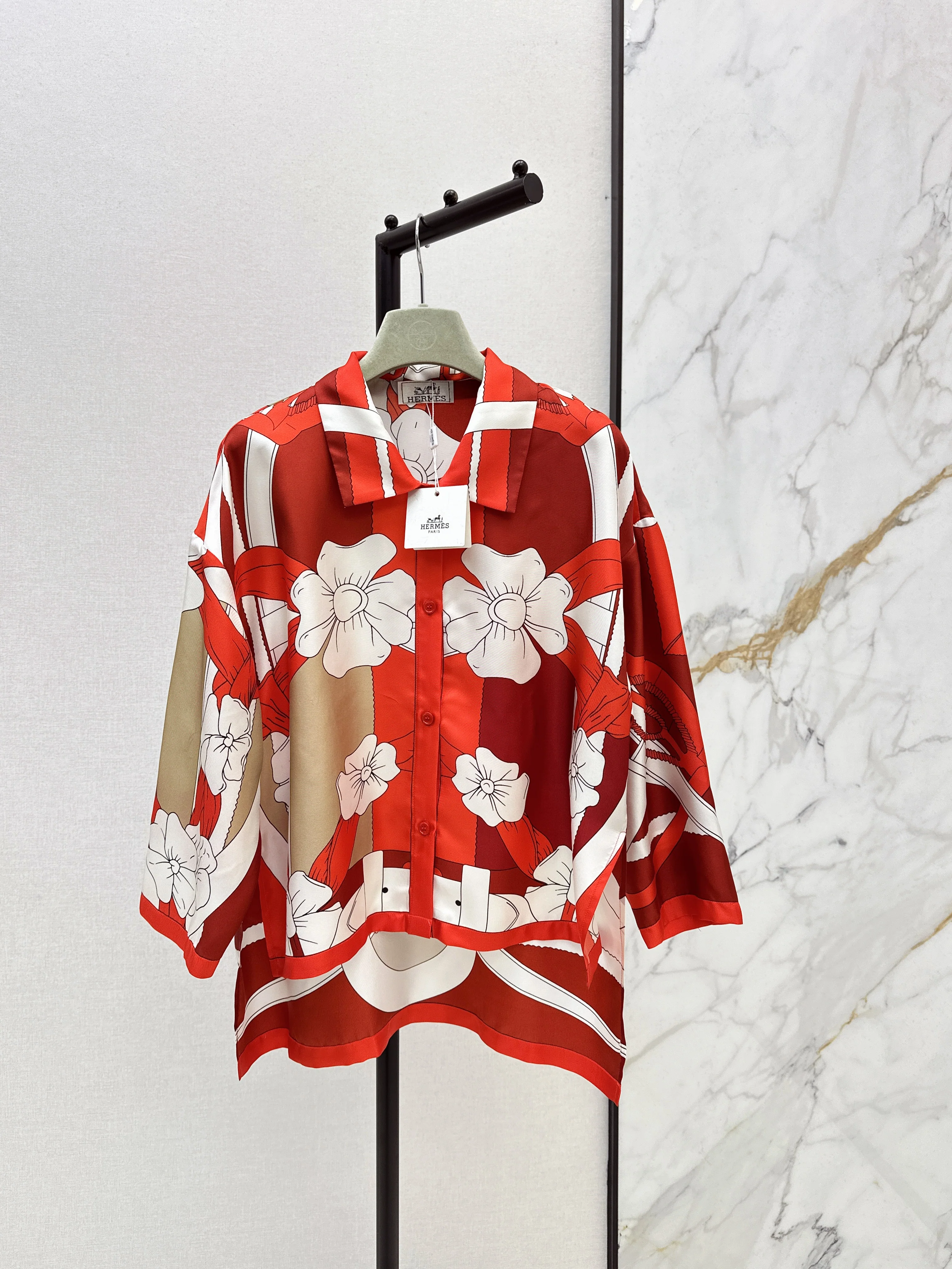 Herm 26ss floral print shirts